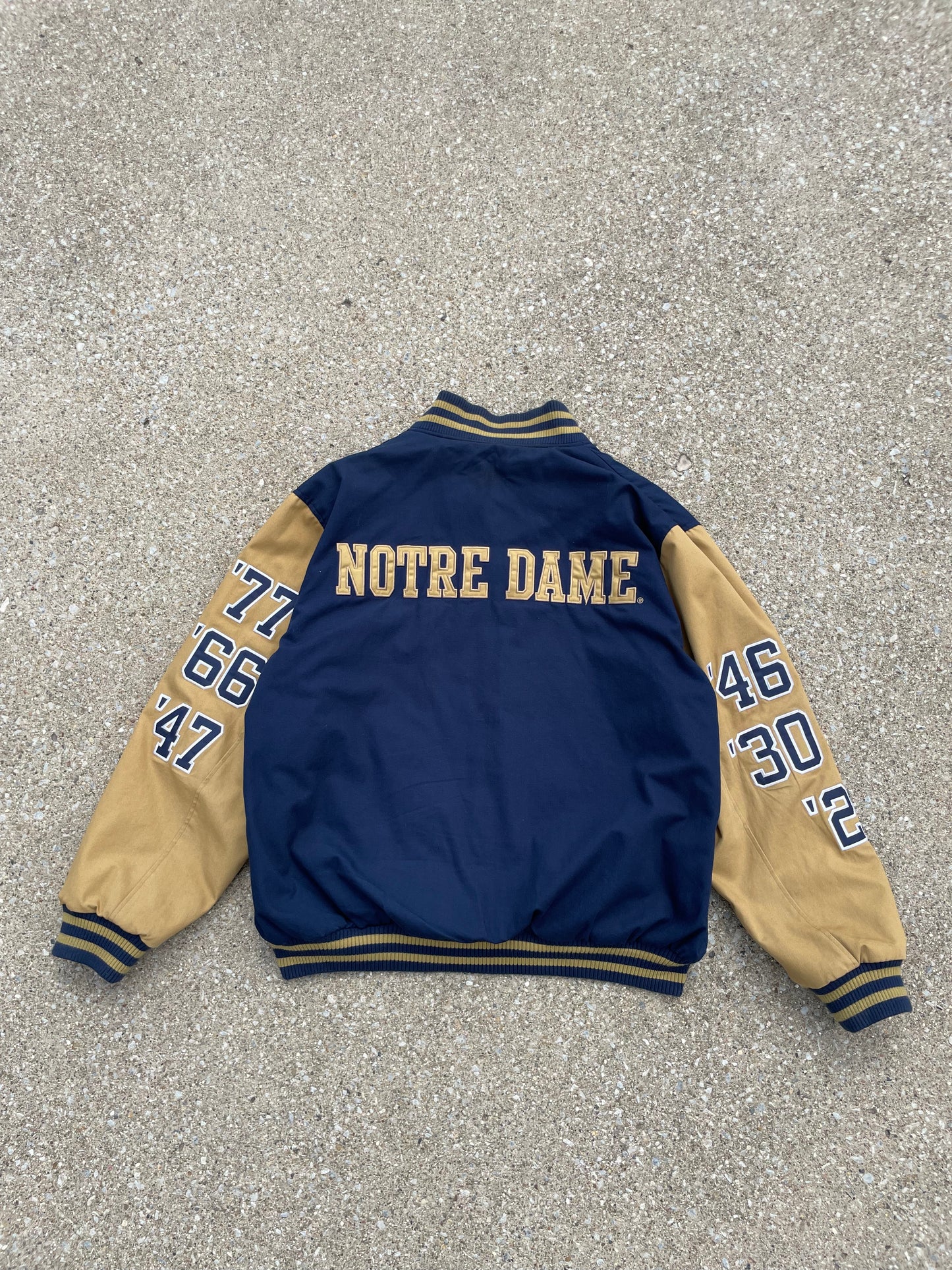 Vintage Notre Dame National Champions Reversible Varsity Jacket XLarge