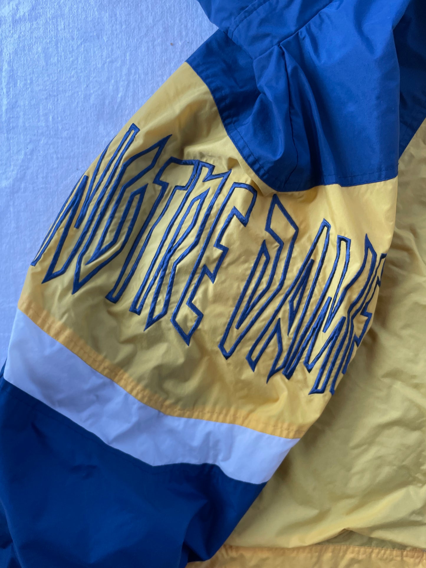Vintage Notre Dame Windbreaker Jacket Large