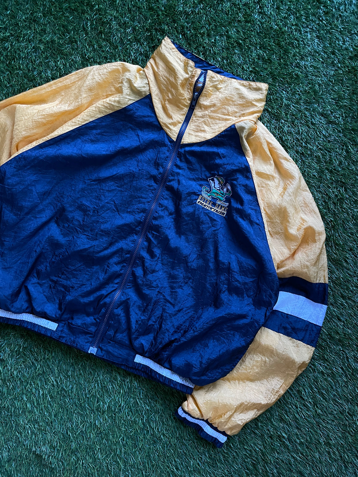 Vintage Notre Dame Windbreaker Jacket XLarge