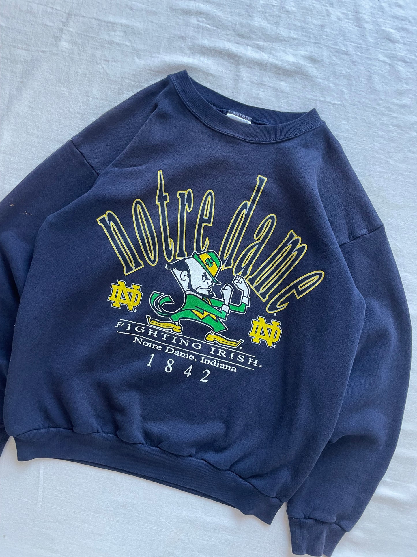 Vintage Notre Dame Crewneck Medium