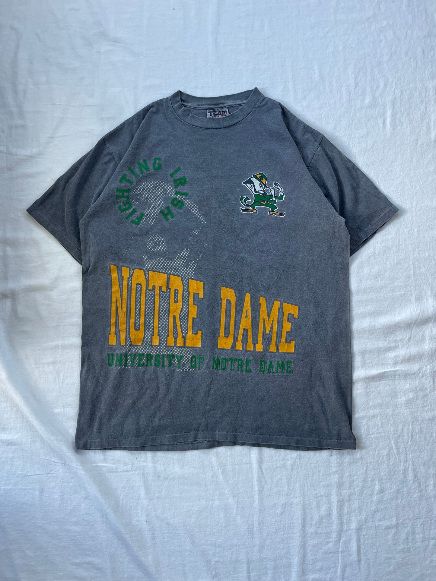 Vintage Notre Dame Basketball Tee XLarge