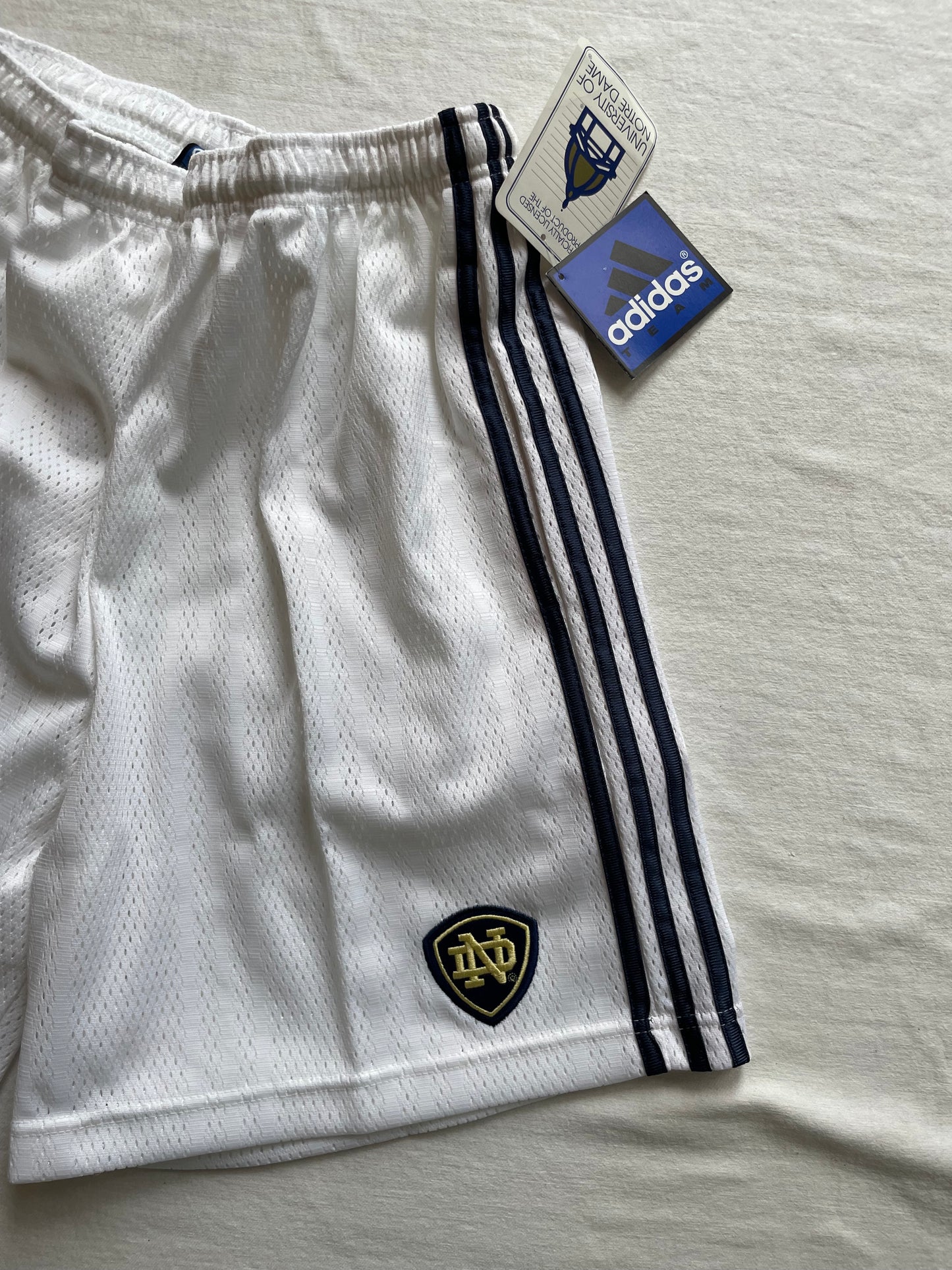 Vintage Notre Dame Adidas Soccer Shorts Large