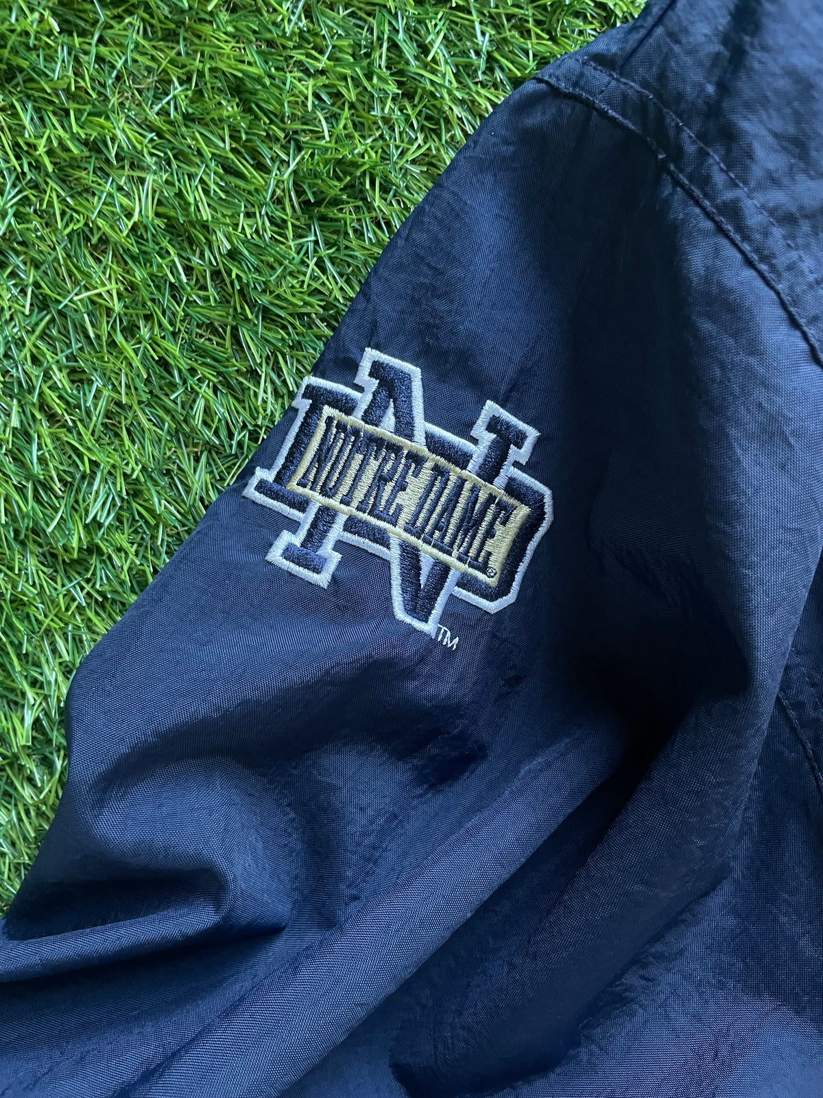 Vintage Notre Dame Irish Pullover Windbreaker XLarge