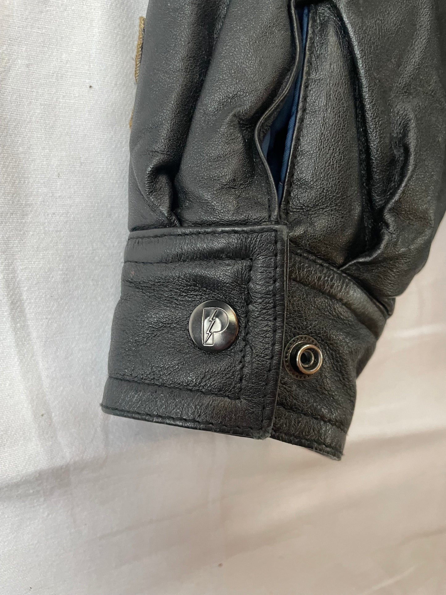 Vintage Notre Dame Leather Jacket Medium