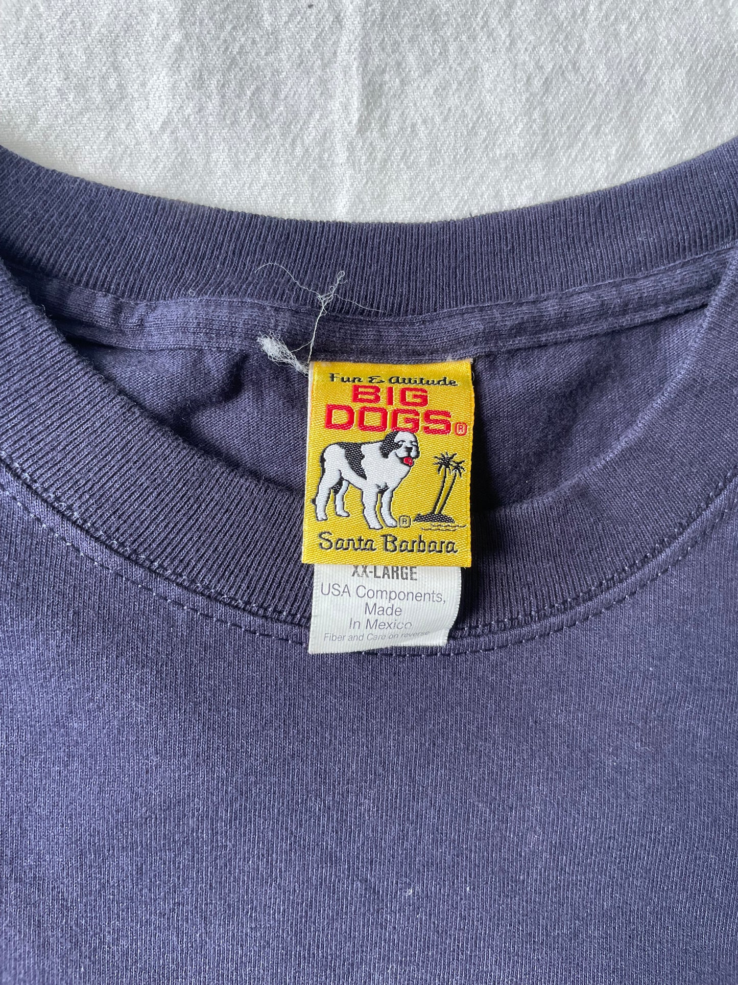Vintage Big Dogs Only Drink Beer Tee 2XL