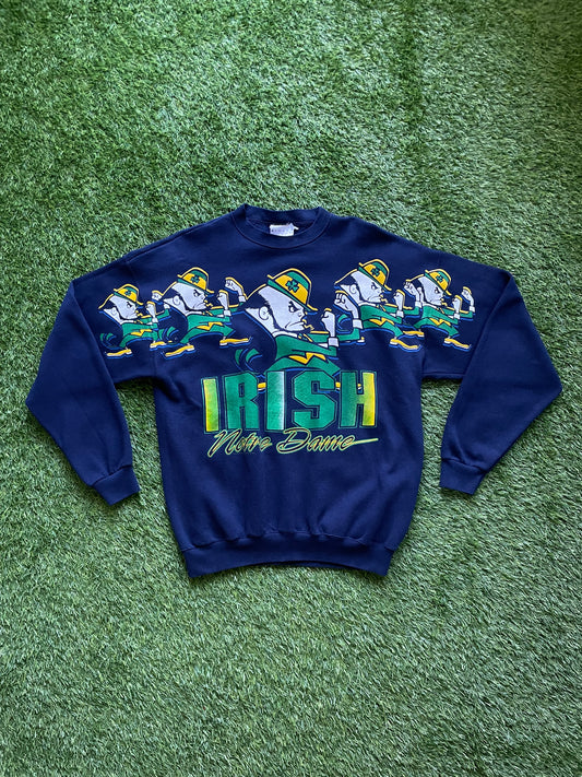 Vintage Notre Dame Irish Crewneck Sweatshirt Medium/Large