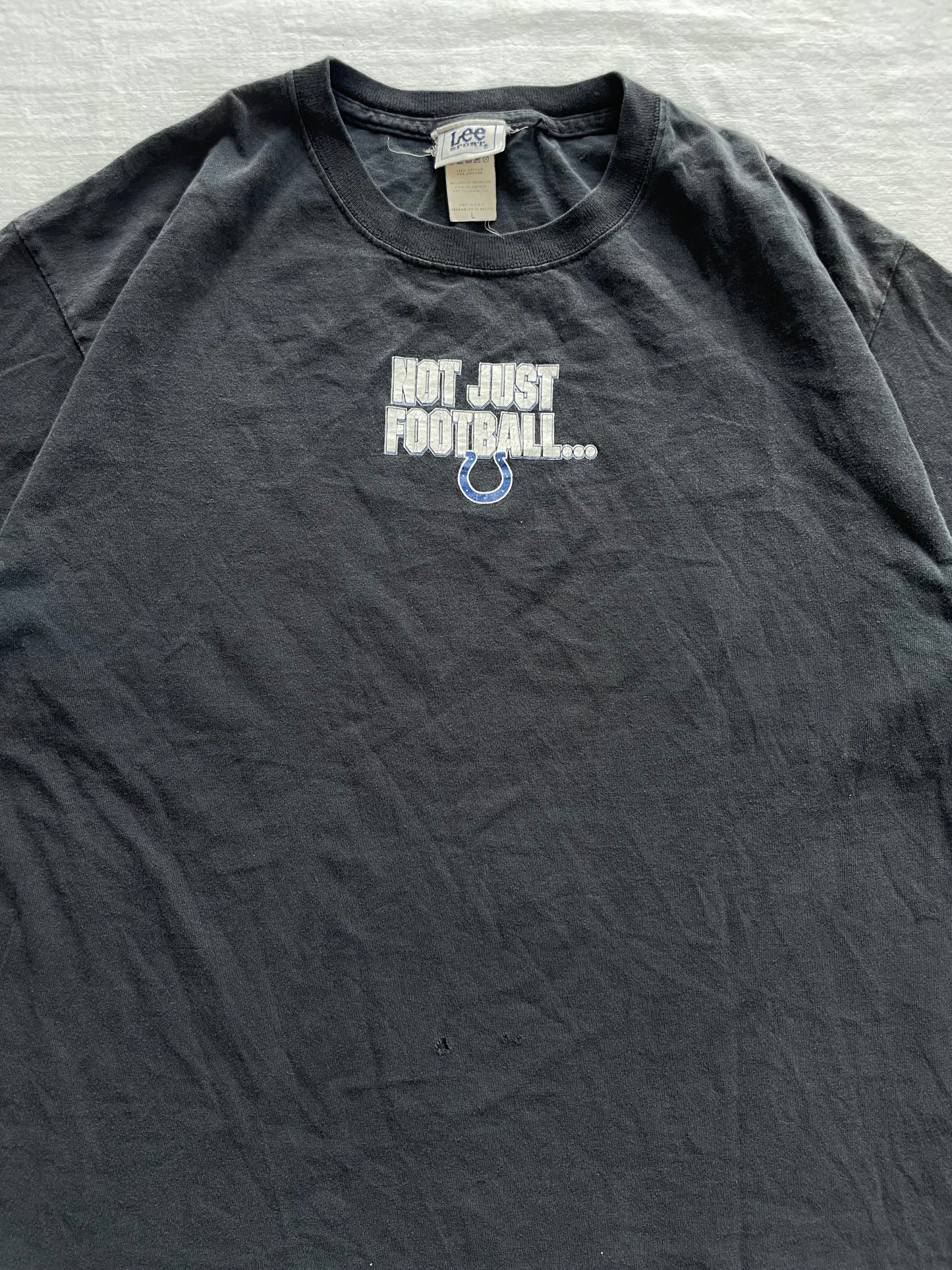 Vintage Indianapolis Colts Not Just Football Tee Large