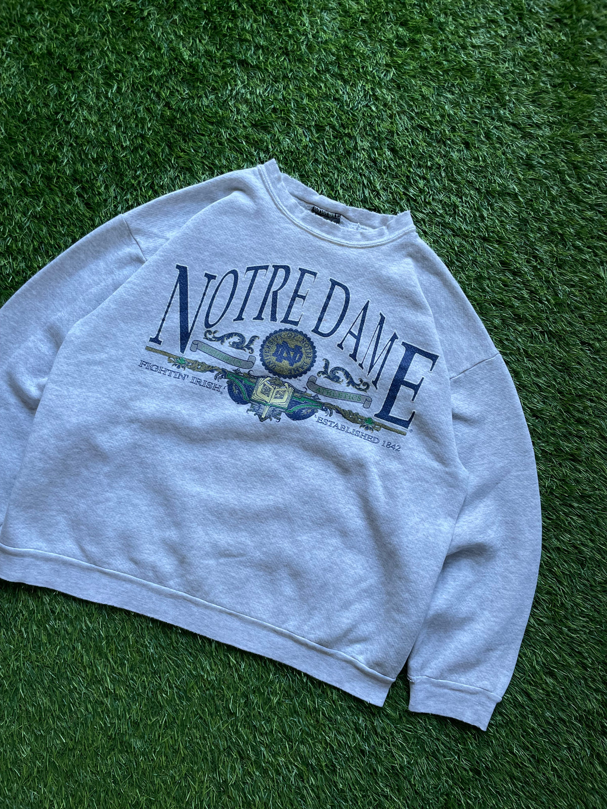 Vintage Notre Dame Crewneck Sweatshirt Medium/Large