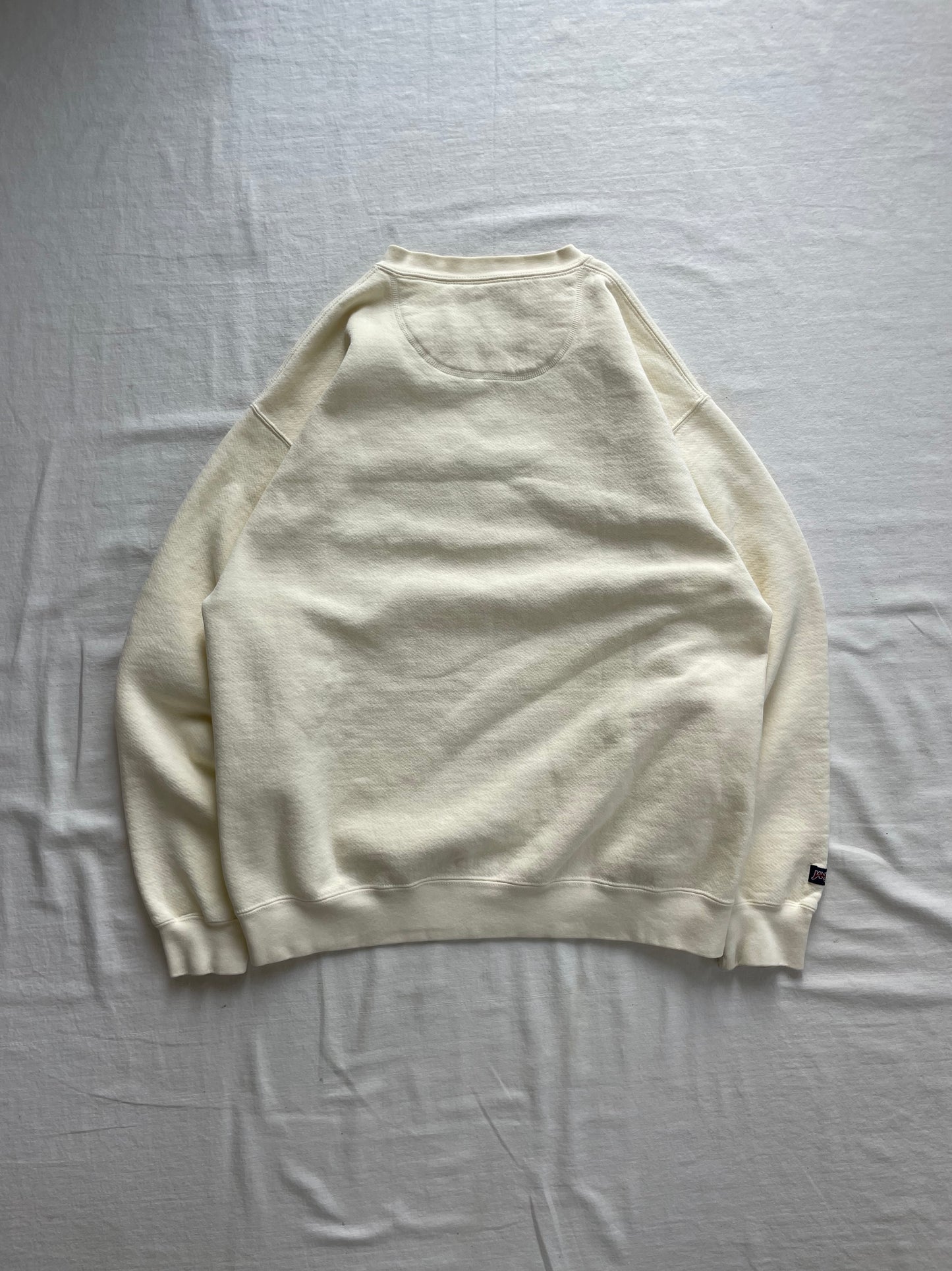 Vintage University of Notre Dame Cream Crewneck Large