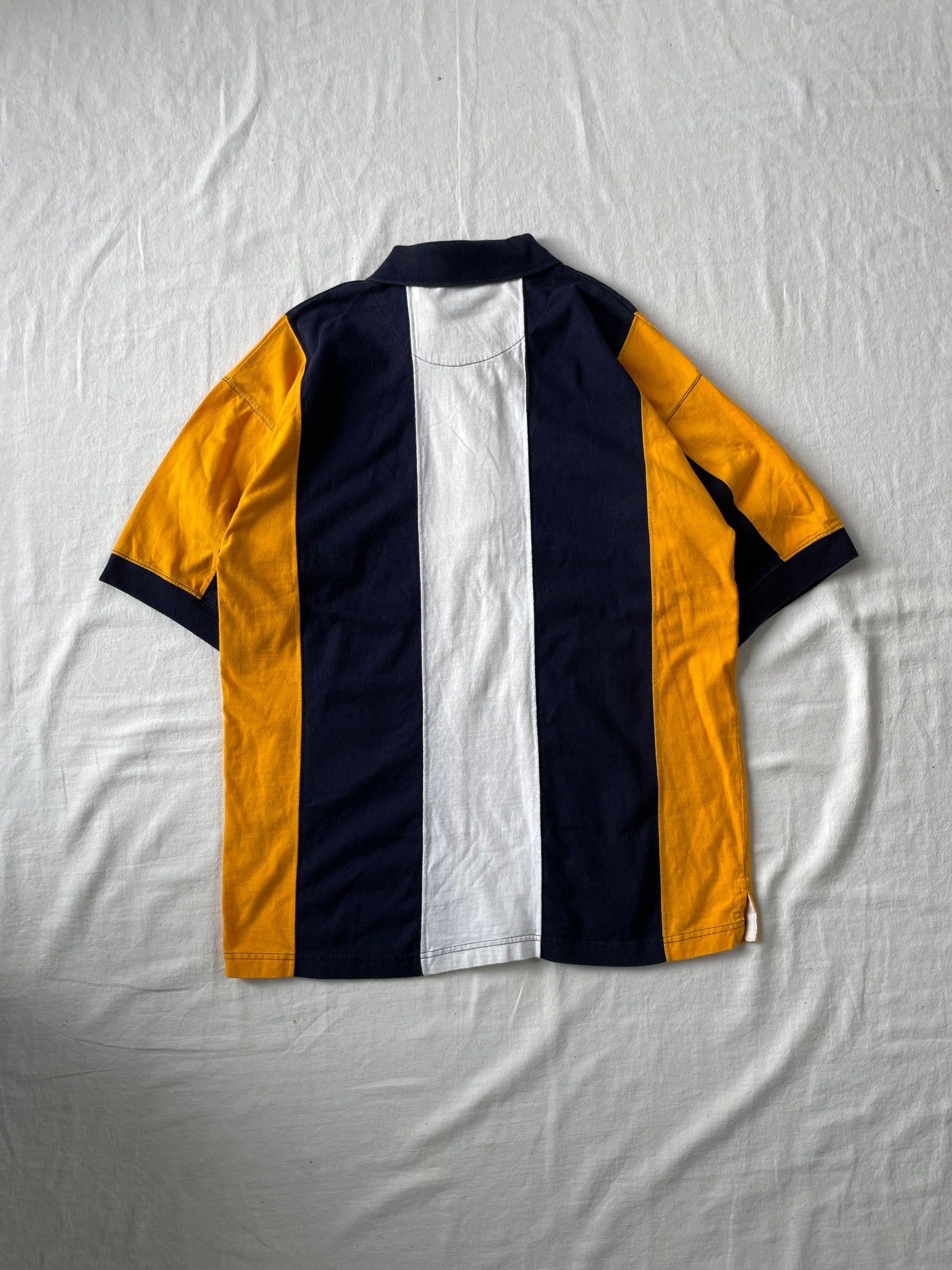 Vintage Notre Dame Striped Polo Large