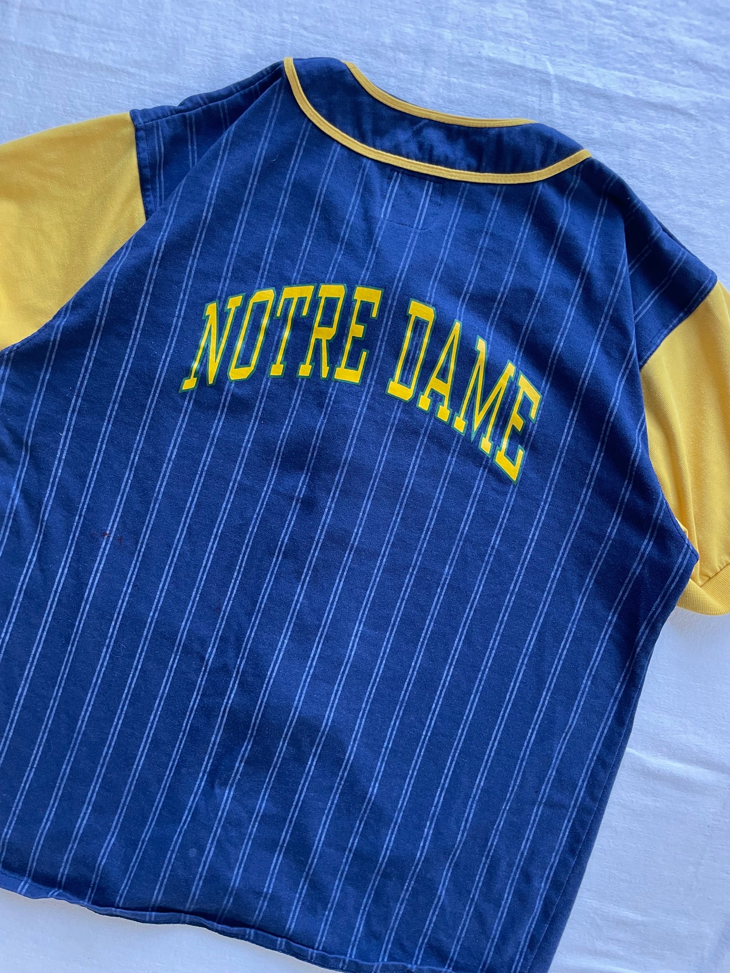 Vintage Notre Dame Baseball Jersey Youth XLarge/ Women’s Medium