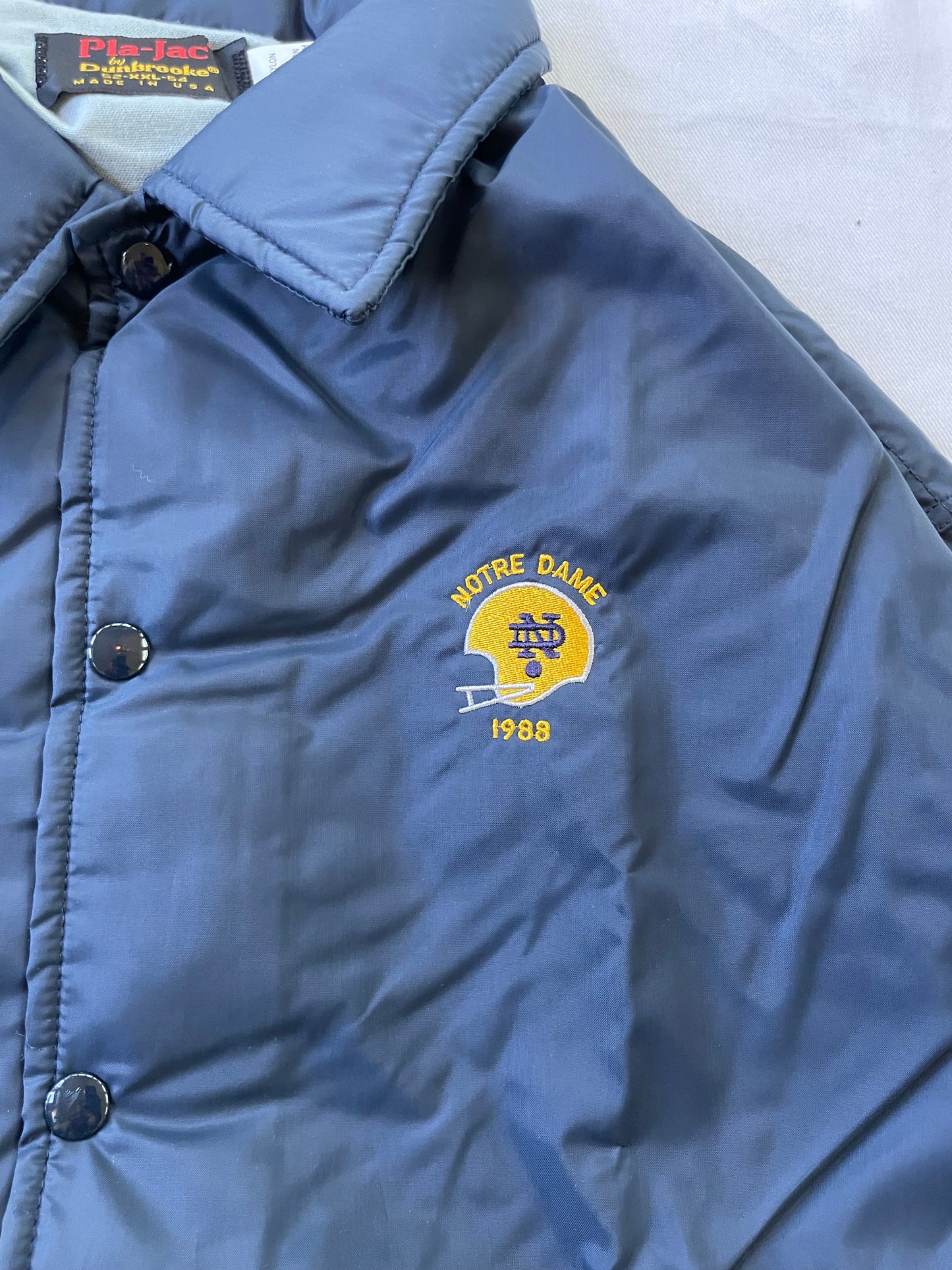 Vintage 1988 Notre Dame Football Jacket 2XL