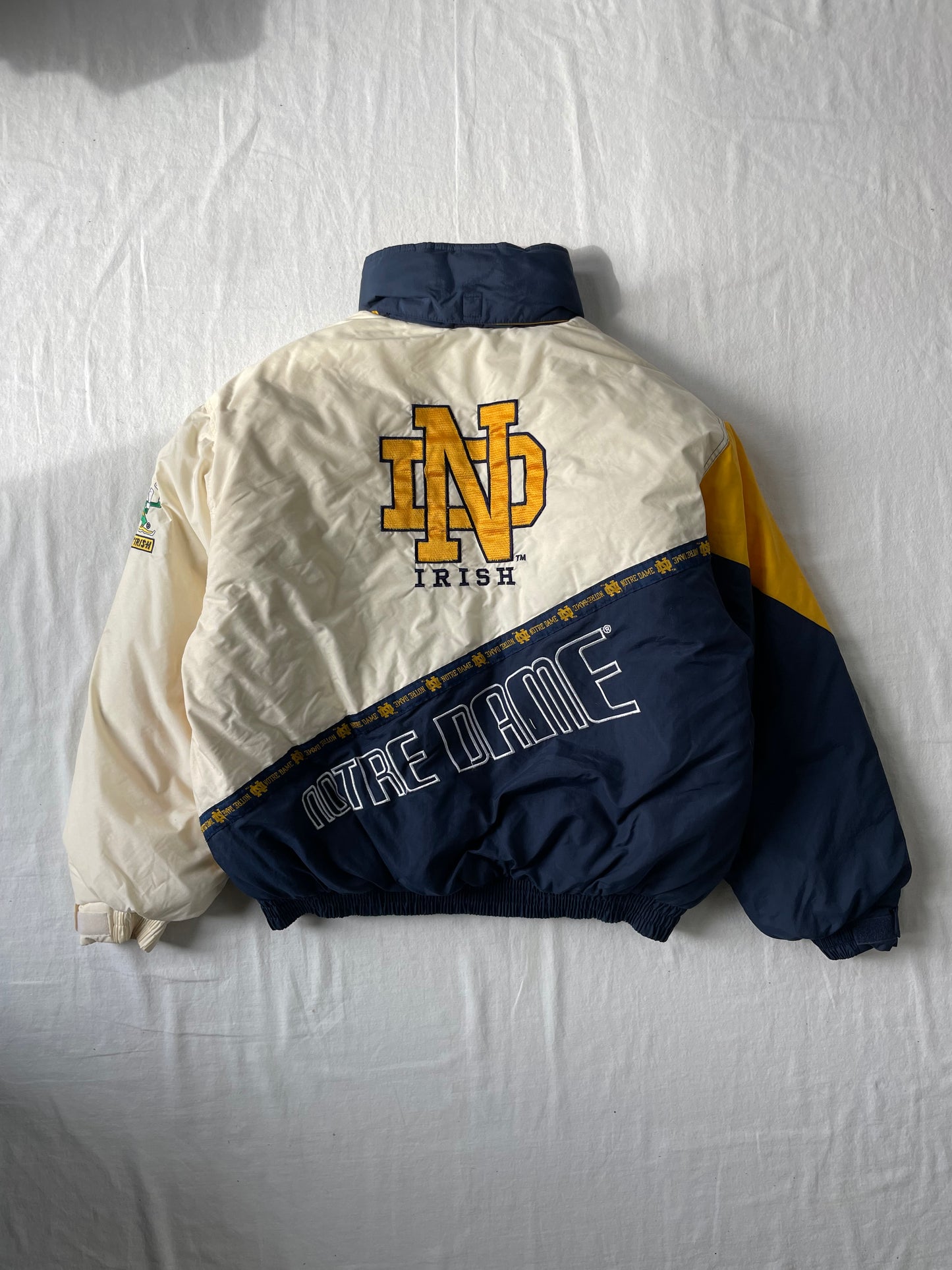 Vintage Notre Dame Puffer Jacket XLarge