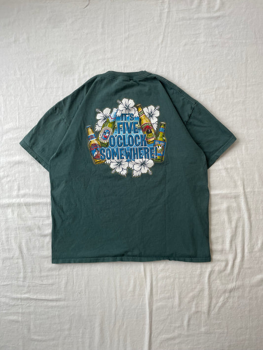 Vintage Big Dogs It’s Five O’Clock Somewhere Tee XLarge