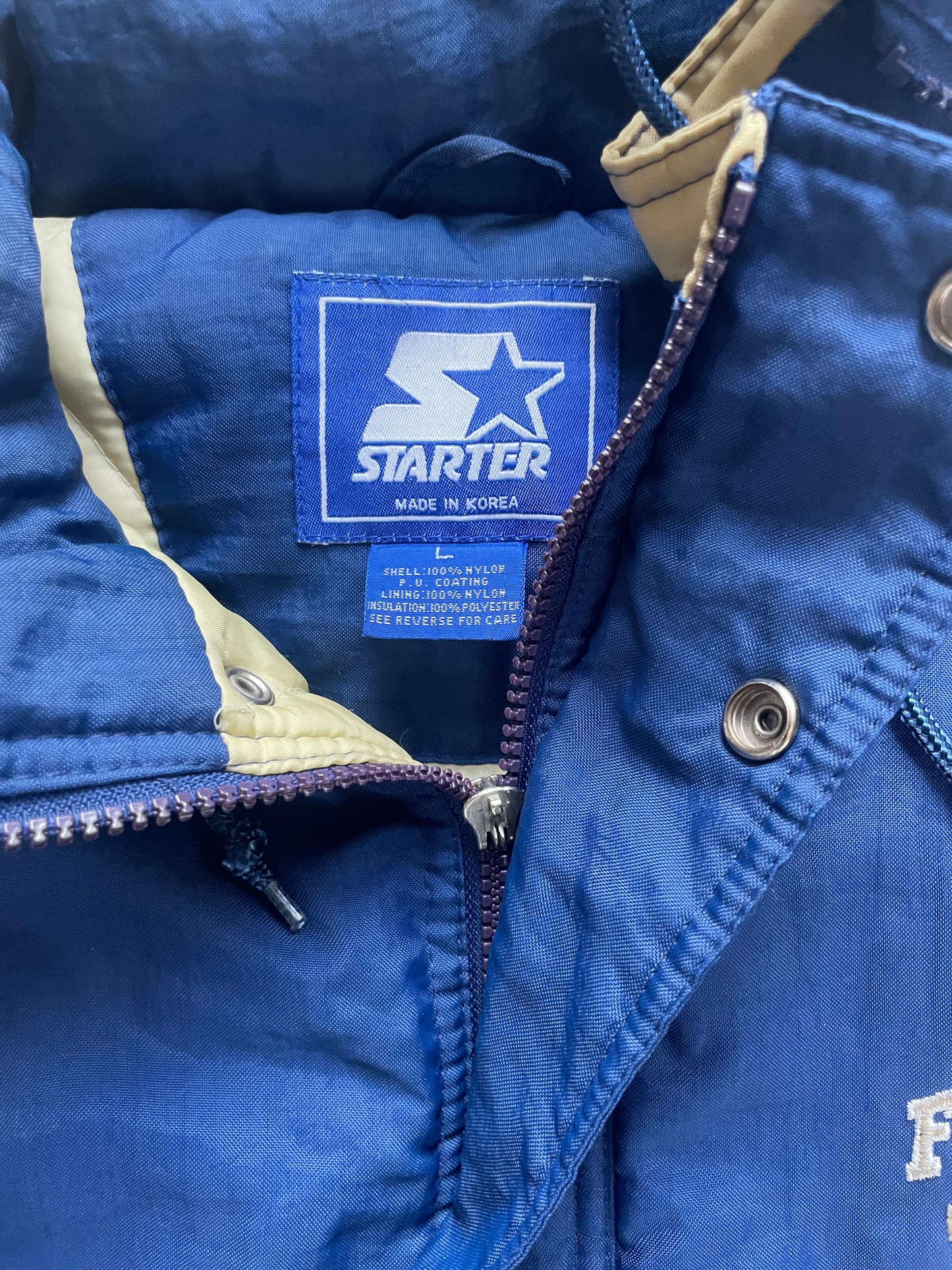 Vintage Notre Dame Puffer Jacket Large