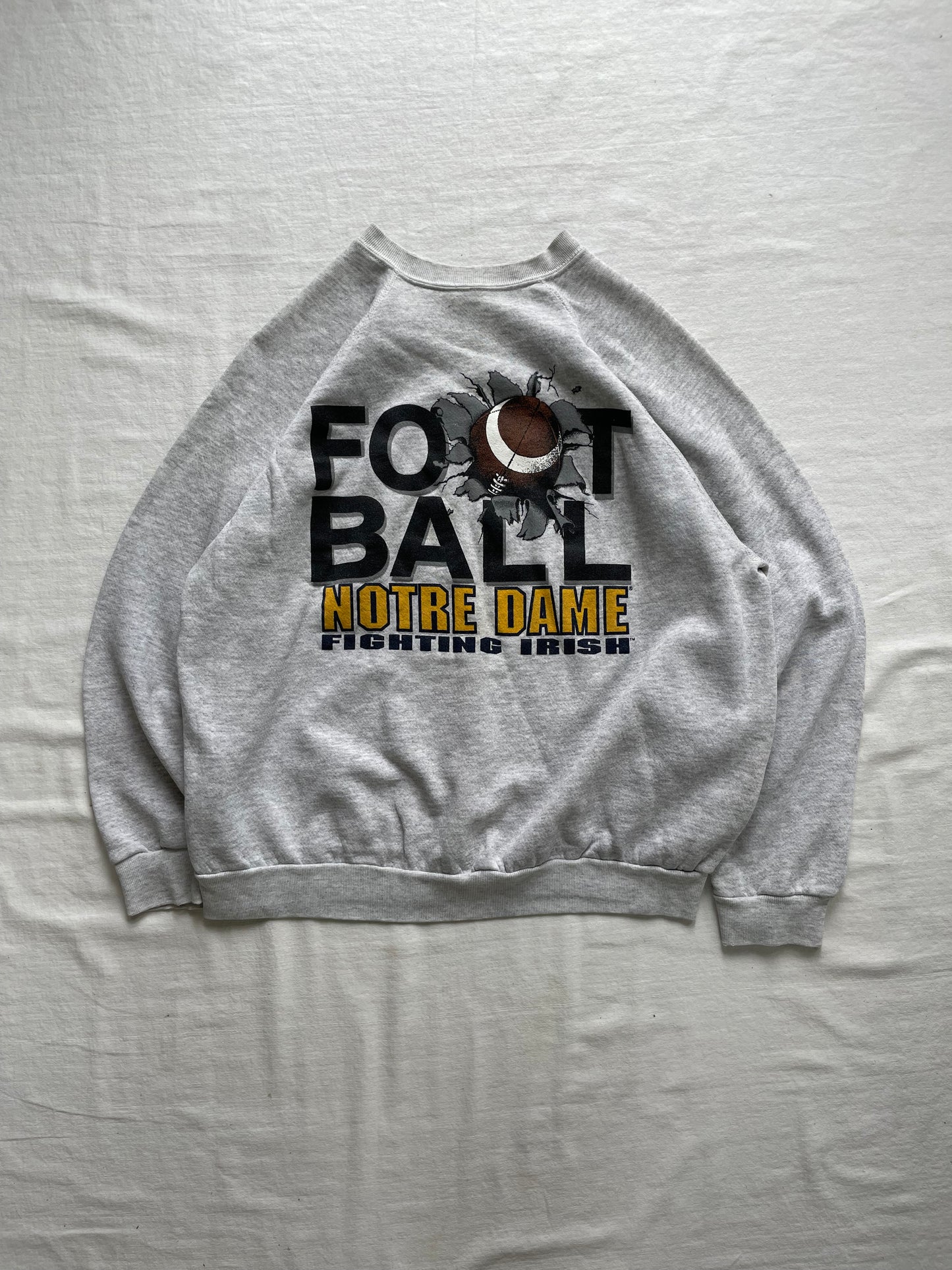 Vintage Notre Dame Football Crewneck Large
