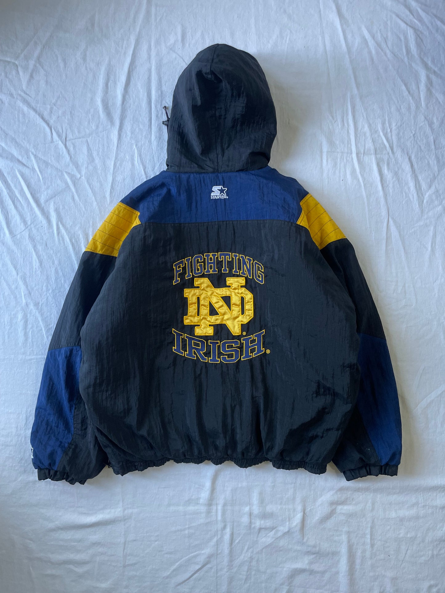 Vintage Notre Dame Starter Puffer Jacket XLarge
