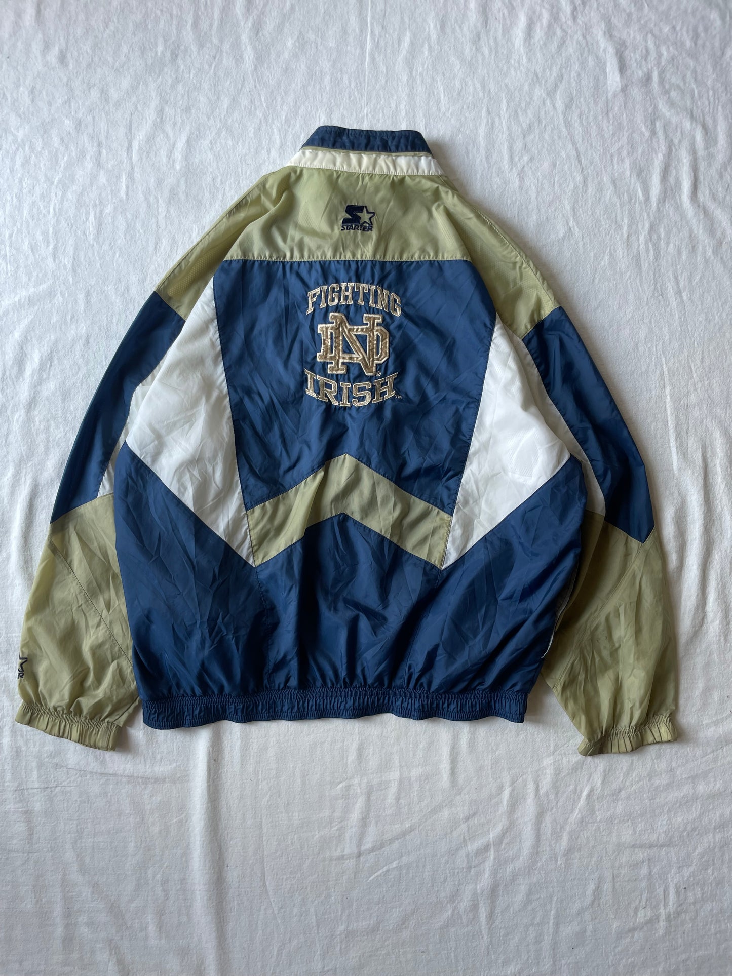 Vintage Notre Dame Windbreaker Jacket XLarge
