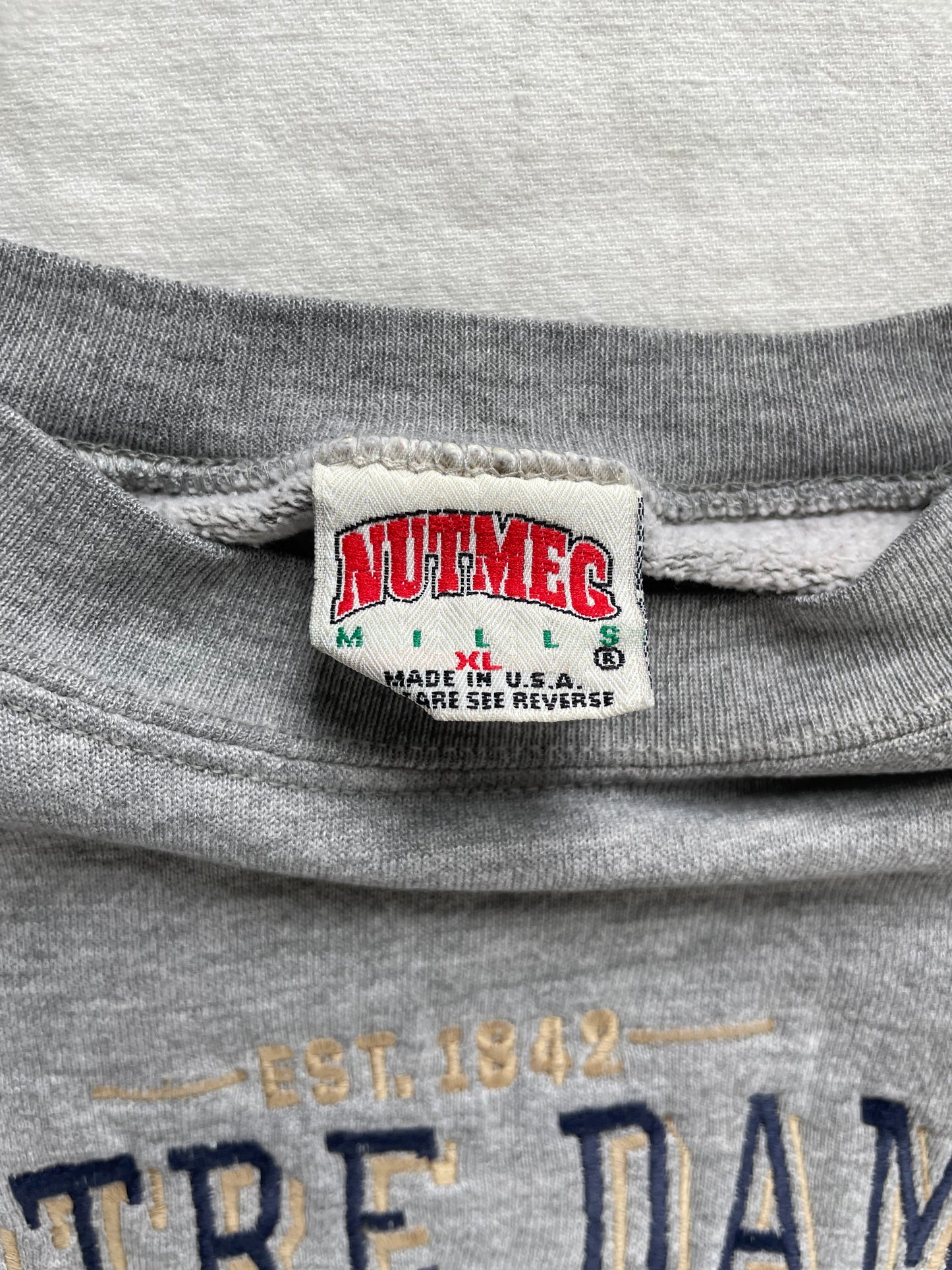 Vintage Notre Dame Crewneck Large
