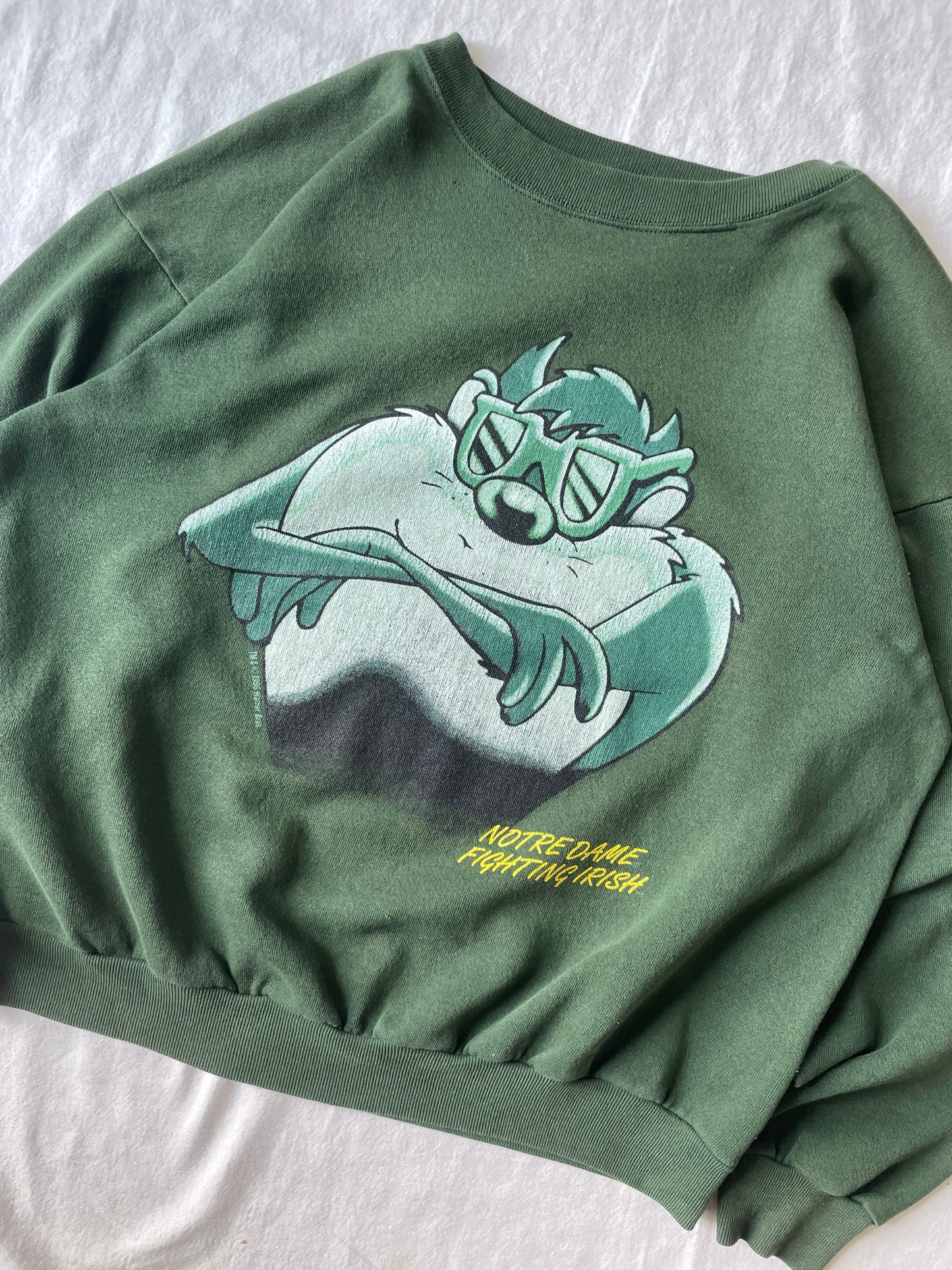 Vintage Notre Dame Taz Crewneck Large/XLarge