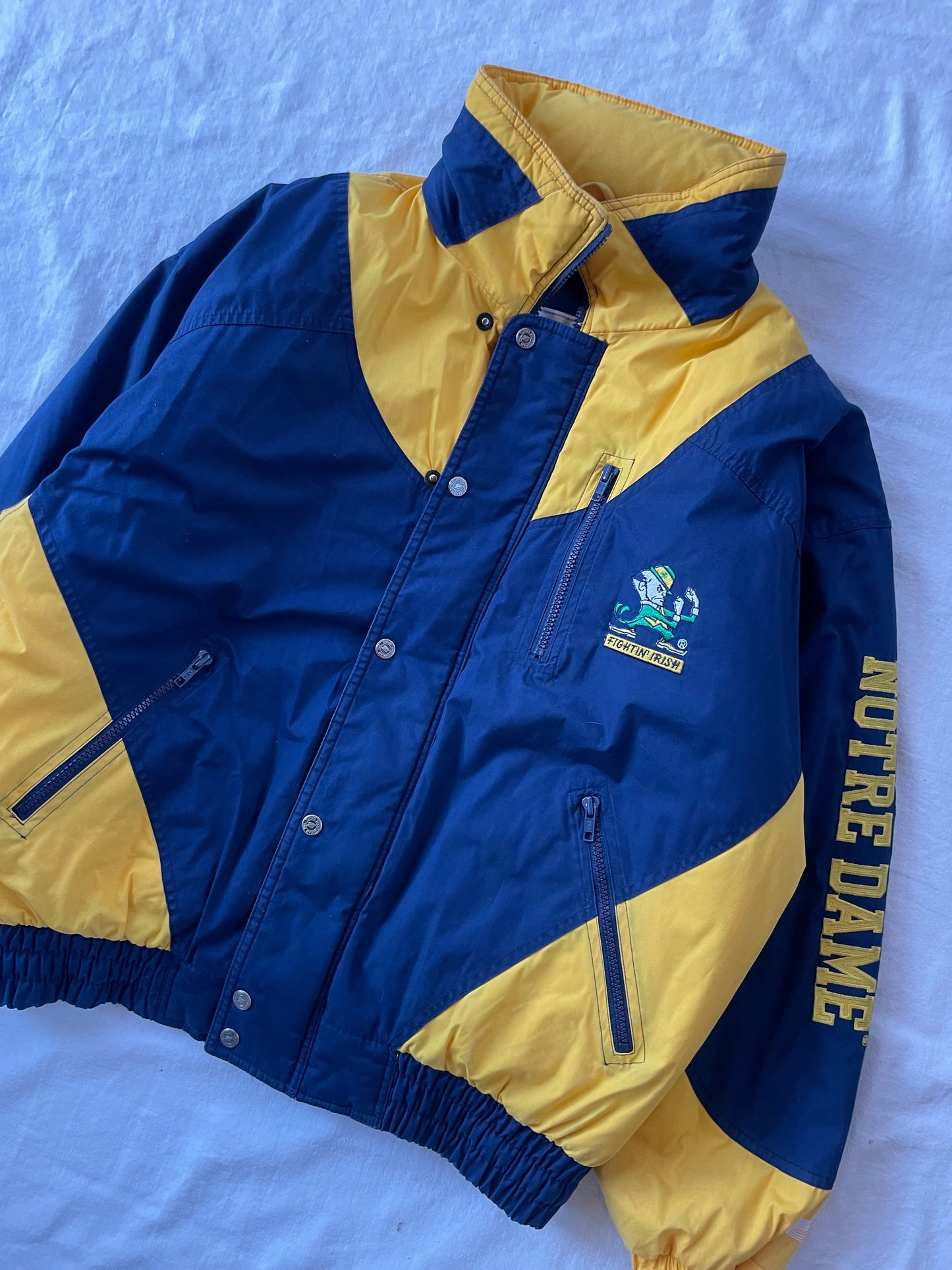 Vintage Notre Dame Puffer Jacket Large