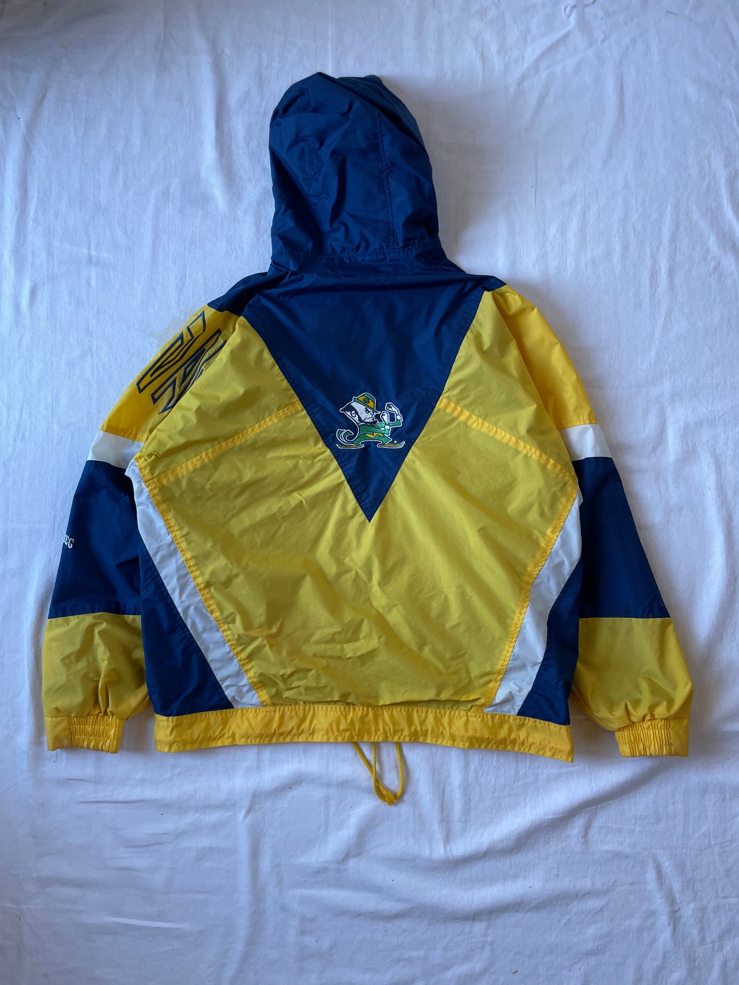 Vintage Notre Dame Windbreaker Jacket Large