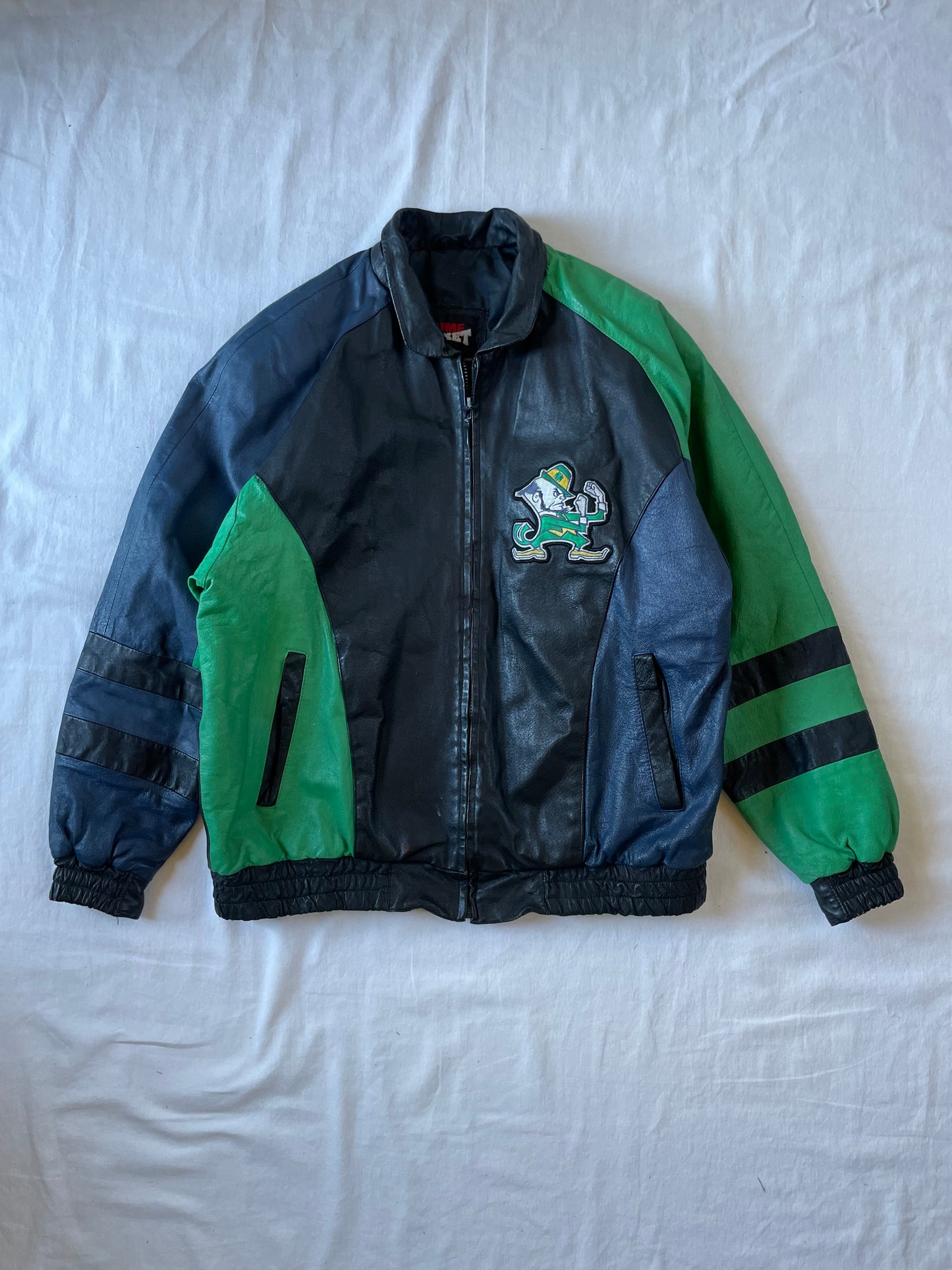 Vintage Notre Dame Leather Jacket XLarge