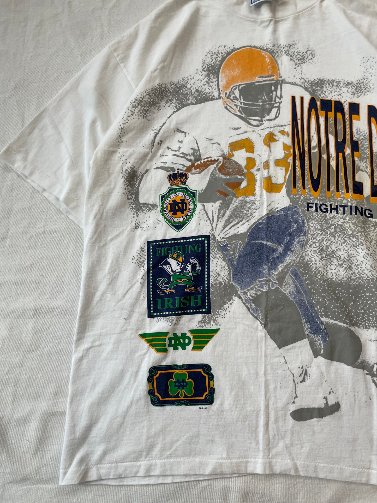 Vintage Notre Dame Football Tee XLarge