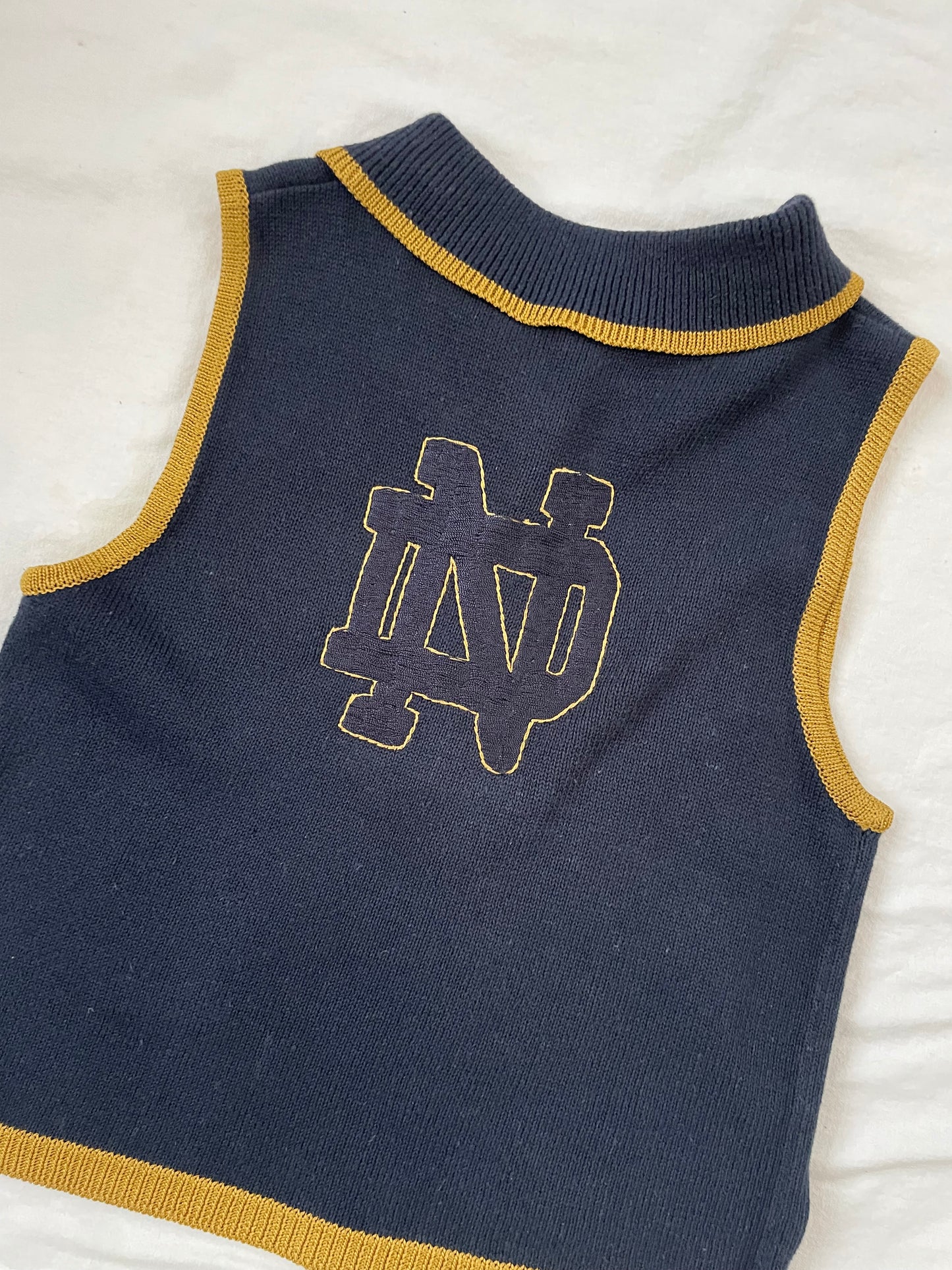 Vintage Notre Dame Sweater Vest Medium