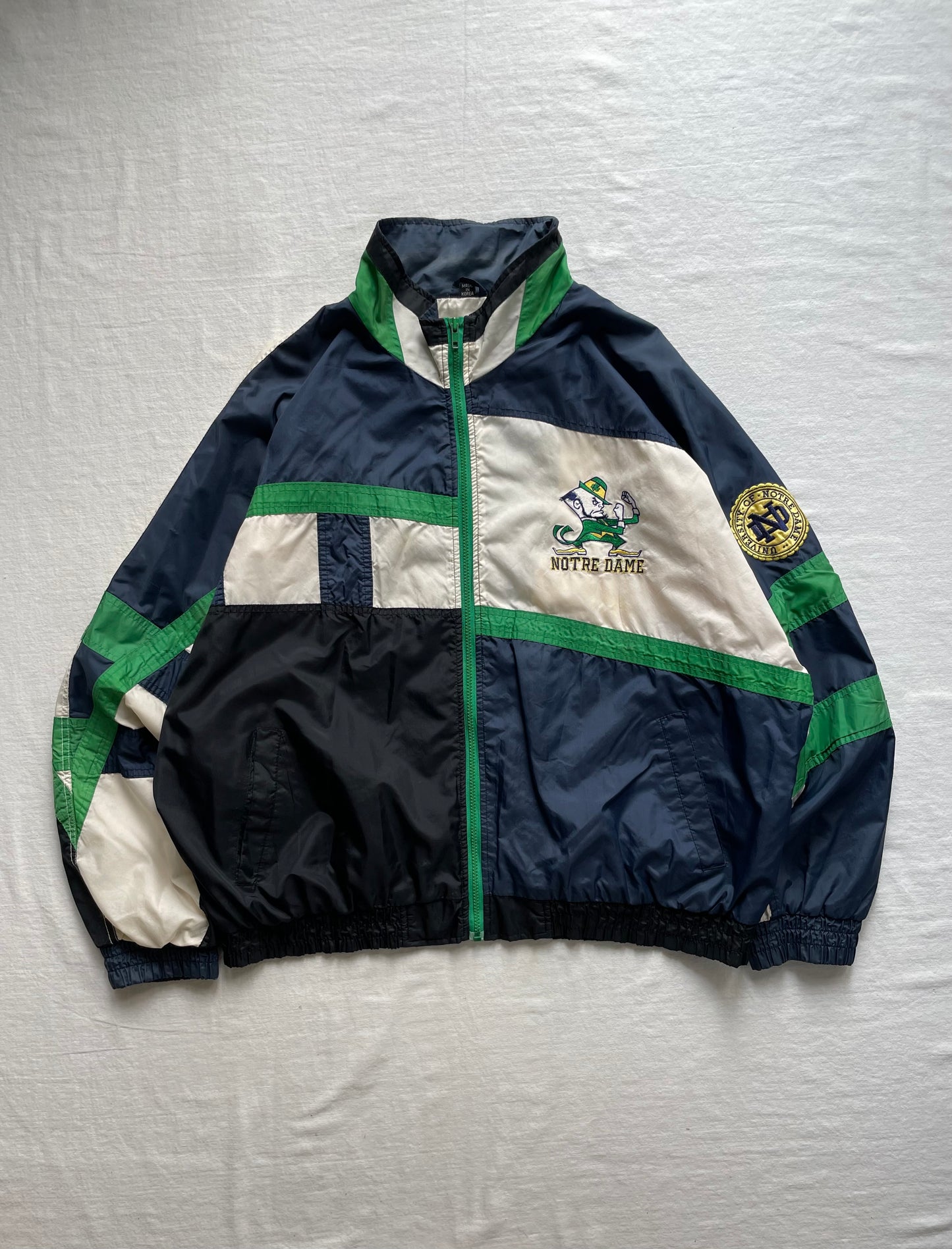 Vintage Notre Dame Fightin’ Irish Windbreaker Jacket XLarge