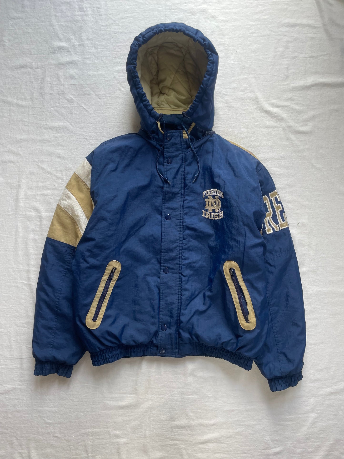 Vintage Notre Dame Puffer Jacket Large
