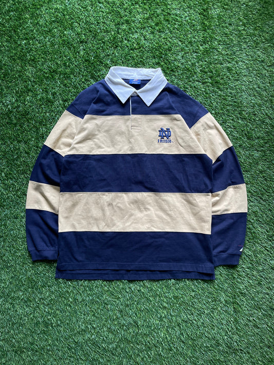 Vintage Notre Dame Rugby Polo Large