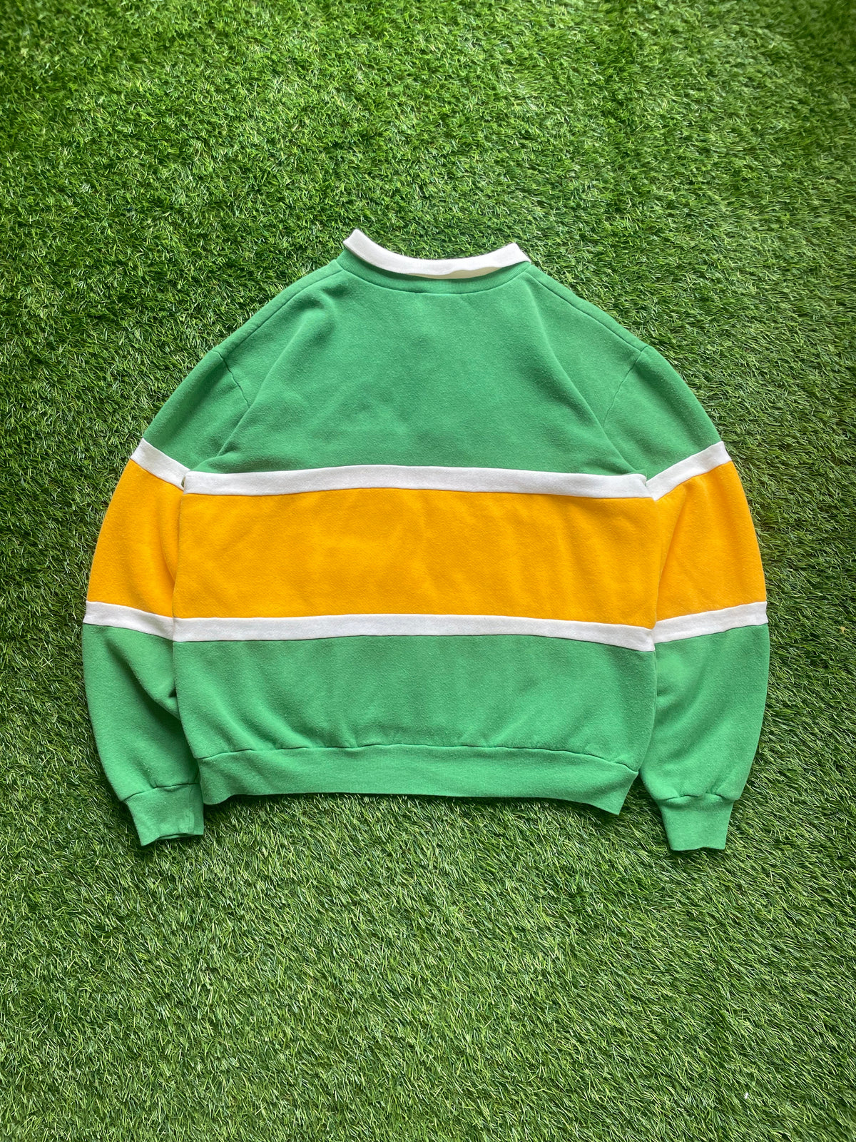 Vintage Notre Dame Rugby Polo Sweatshirt Large/XLarge