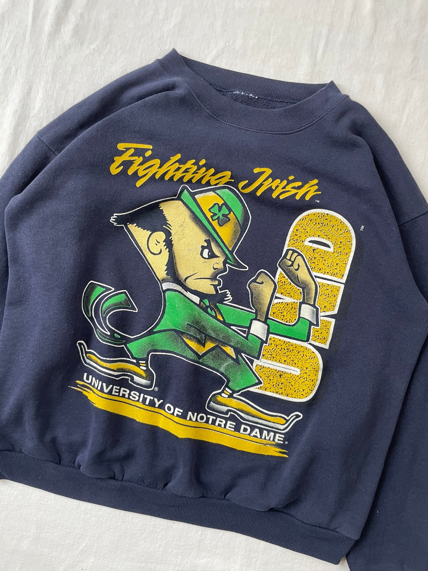 Vintage Notre Dame Fighting Irish Crewneck Large