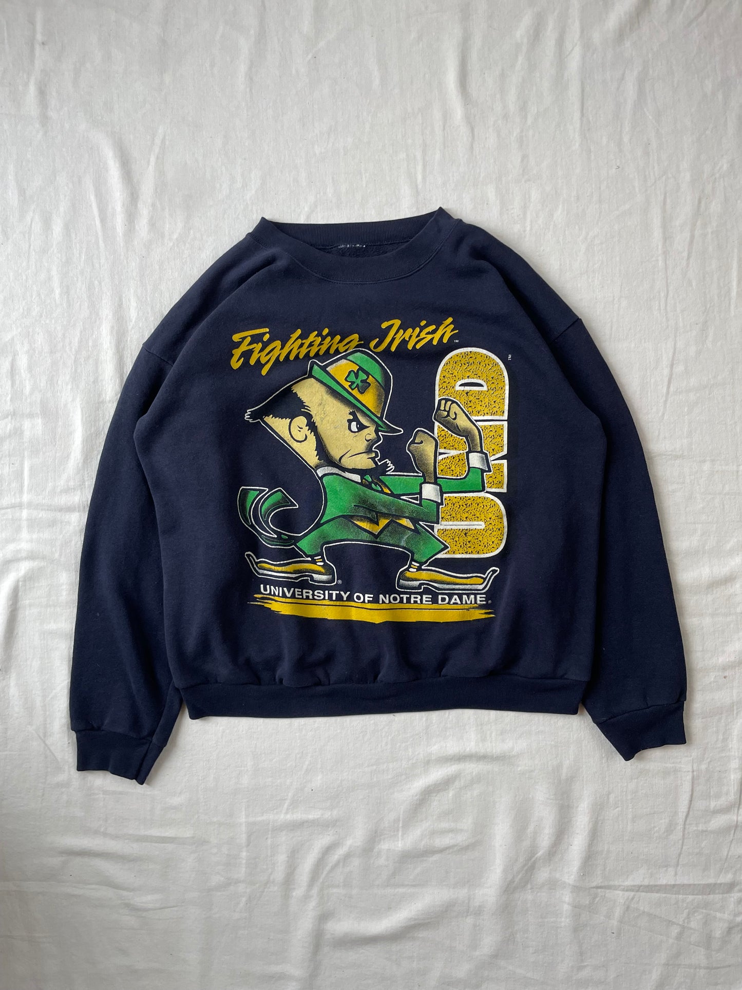 Vintage Notre Dame Fighting Irish Crewneck Large