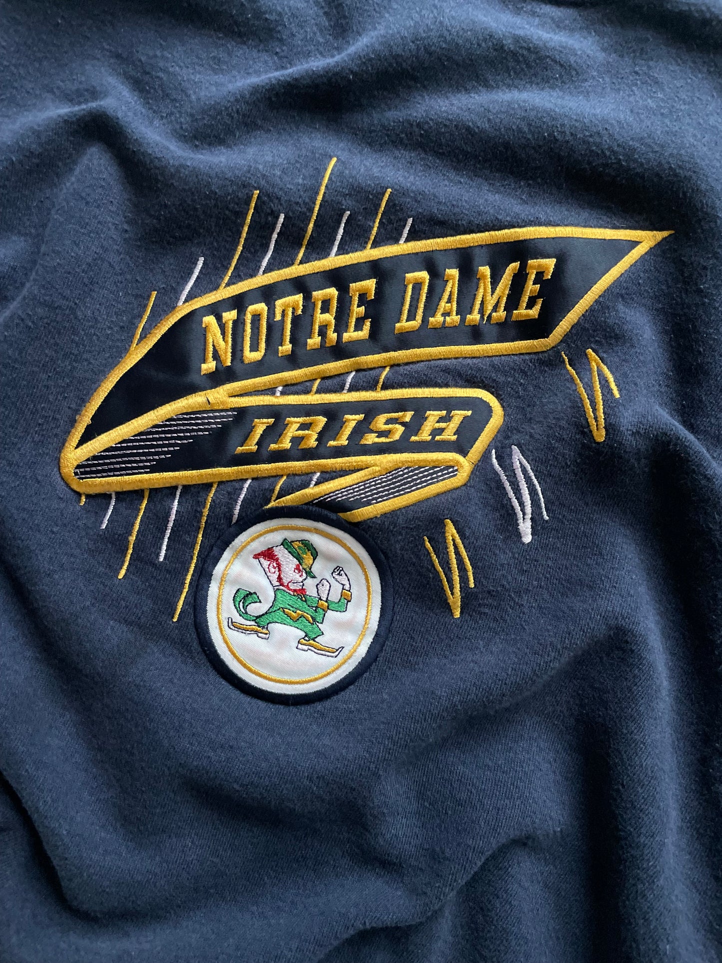 Vintage Notre Dame Irish Crewneck Sweatshirt XLarge