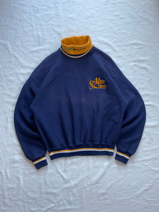 Vintage Notre Dame Turtleneck Crewneck XLarge