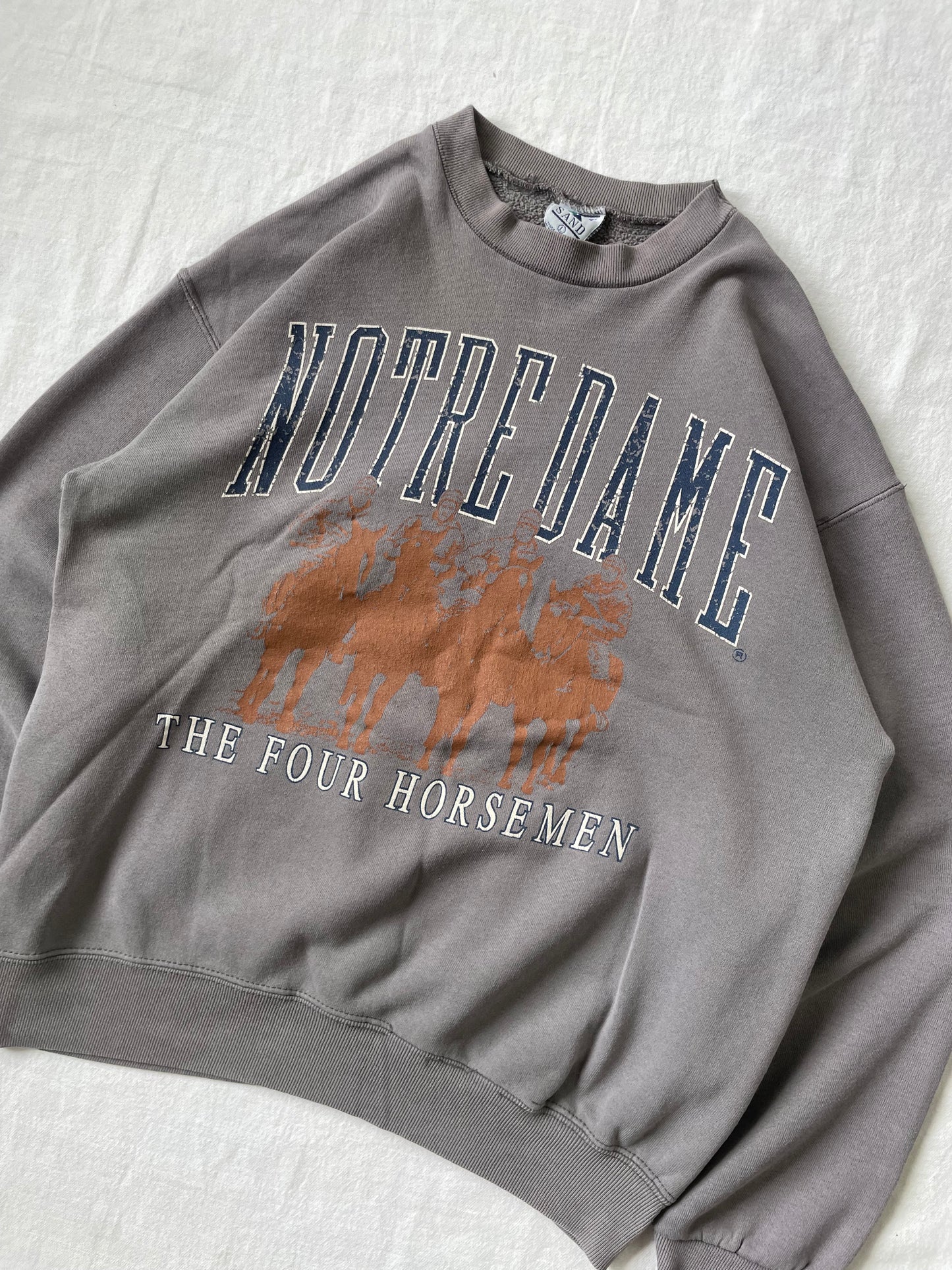 Vintage Notre Dame The Four Horsemen Crewneck Large