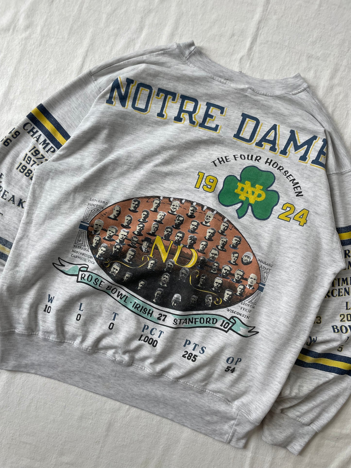 Vintage Notre Dame Championship Crewneck Medium