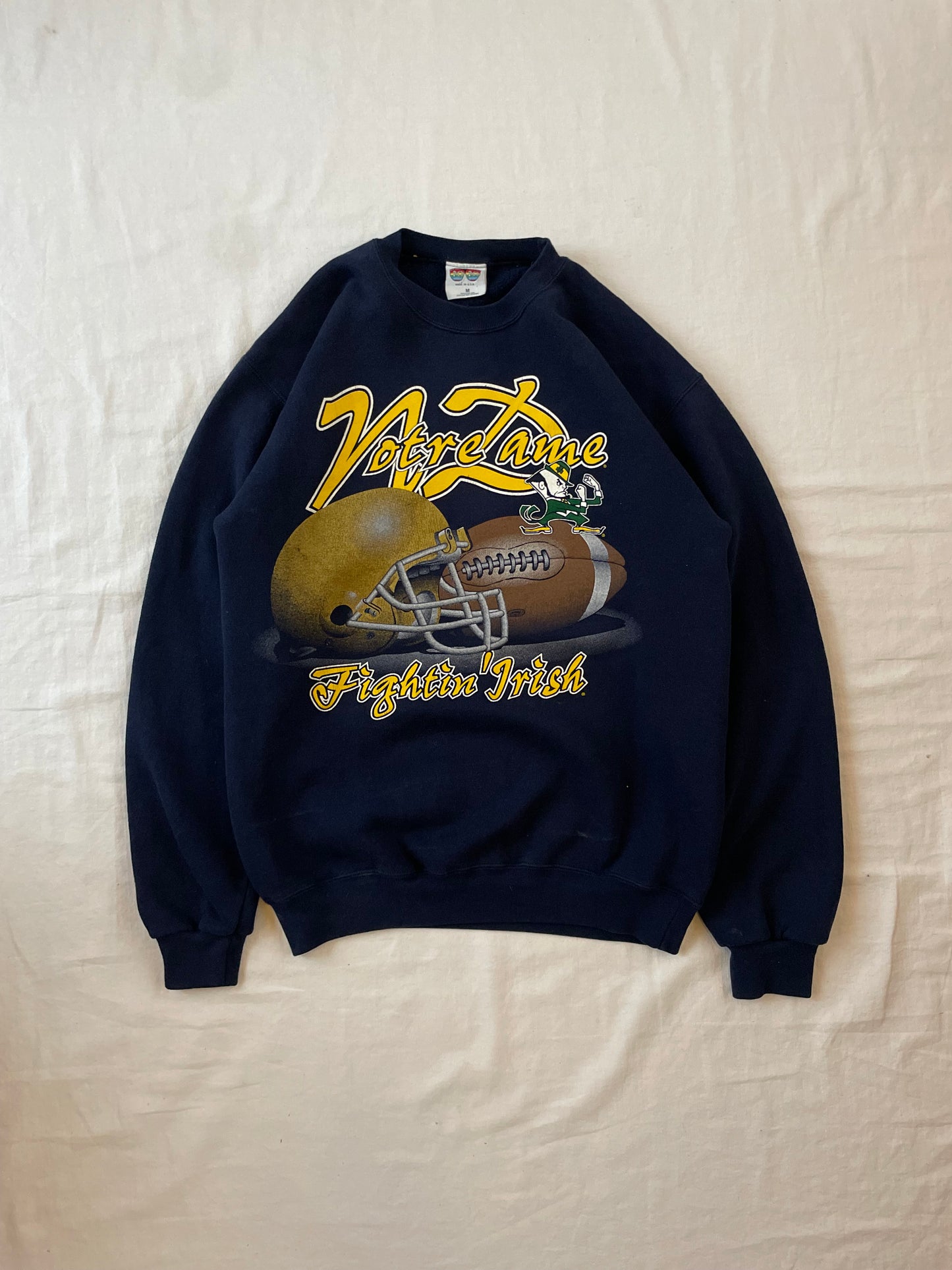 Vintage Notre Dame Football Crewneck Medium