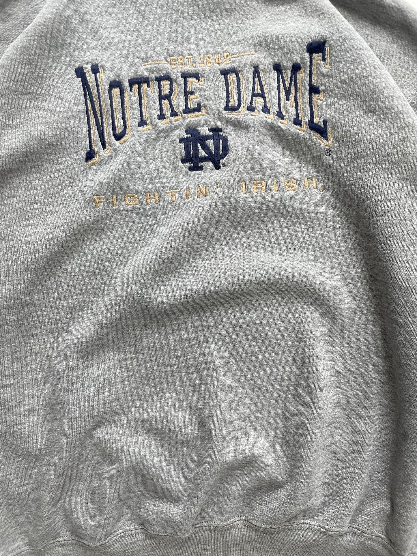 Vintage Notre Dame Crewneck Large