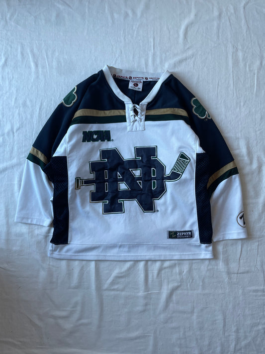 Vintage Notre Dame Hockey Jersey Medium/Size 44