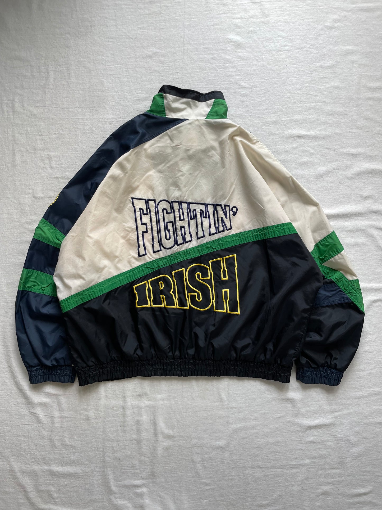 Vintage Notre Dame Fightin’ Irish Windbreaker Jacket XLarge