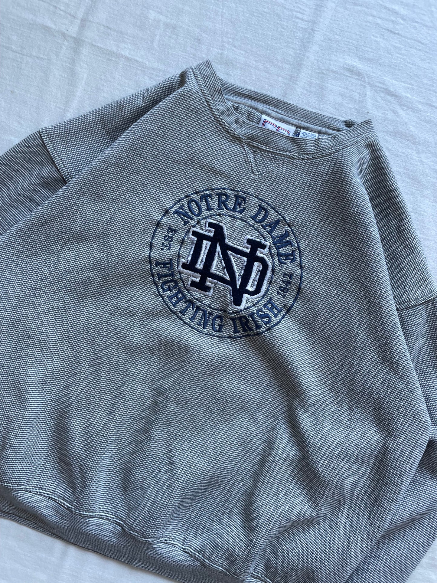 Vintage Notre Dame Crewneck XLarge