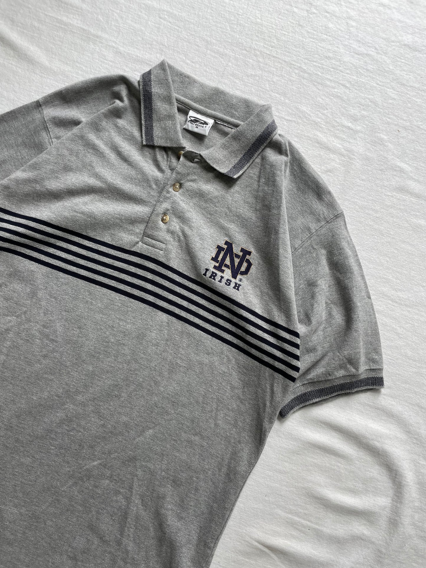 Vintage Notre Dame Polo Shirt Medium