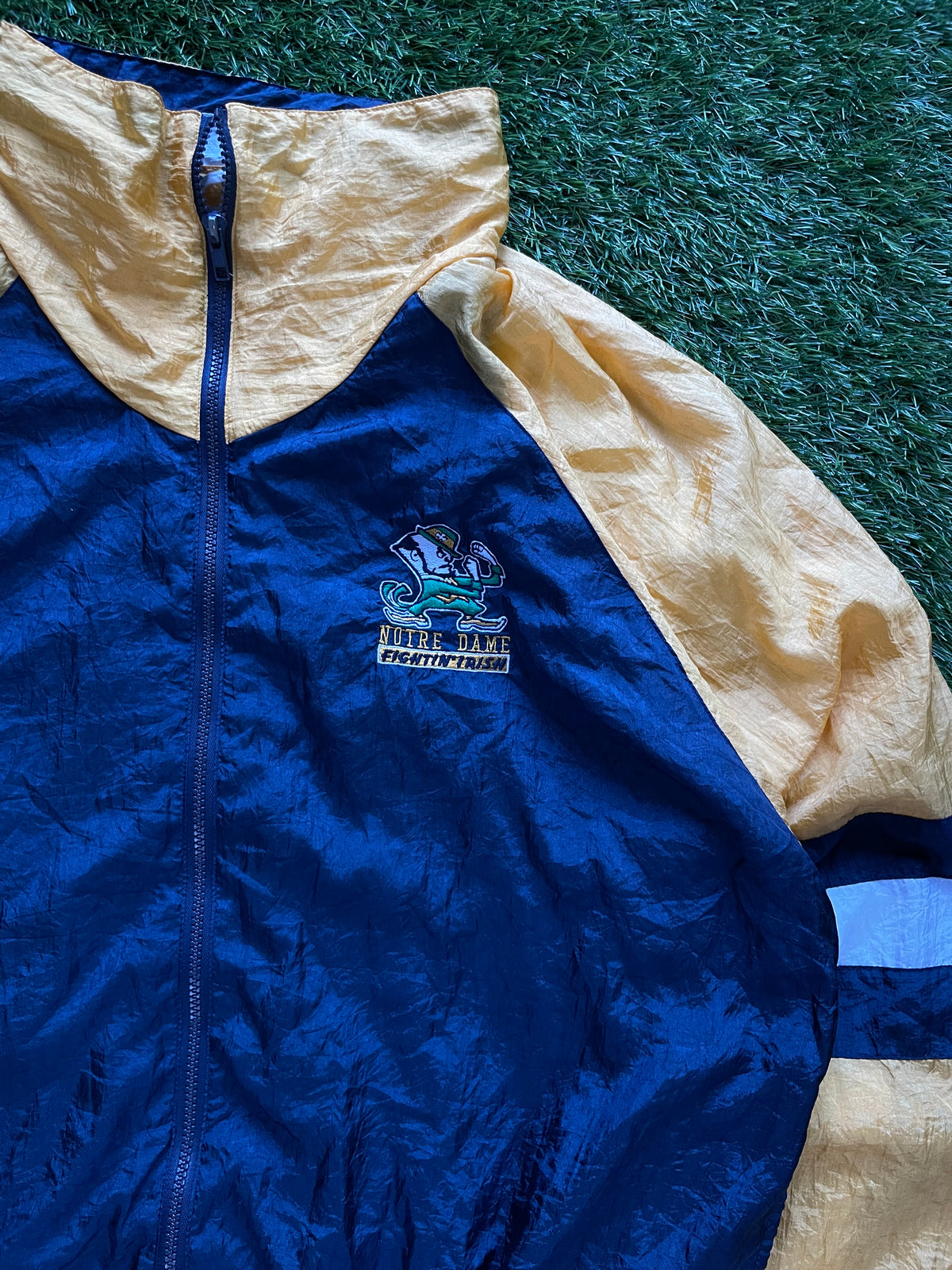 Vintage Notre Dame Windbreaker Jacket XLarge