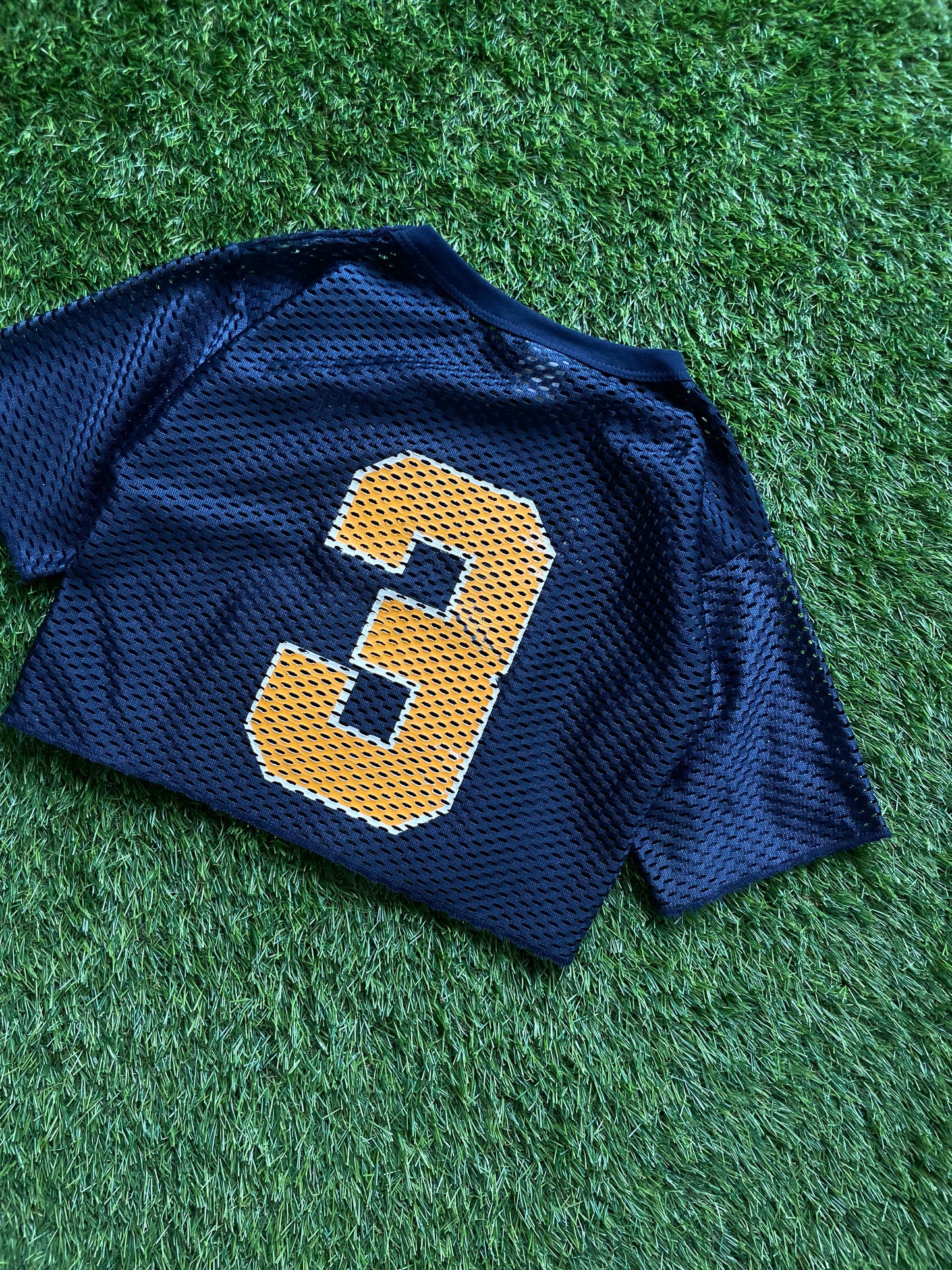 Vintage Notre Dame Cropped Football Jersey Size Youth M (10-12)/ Womens XSmall/Small
