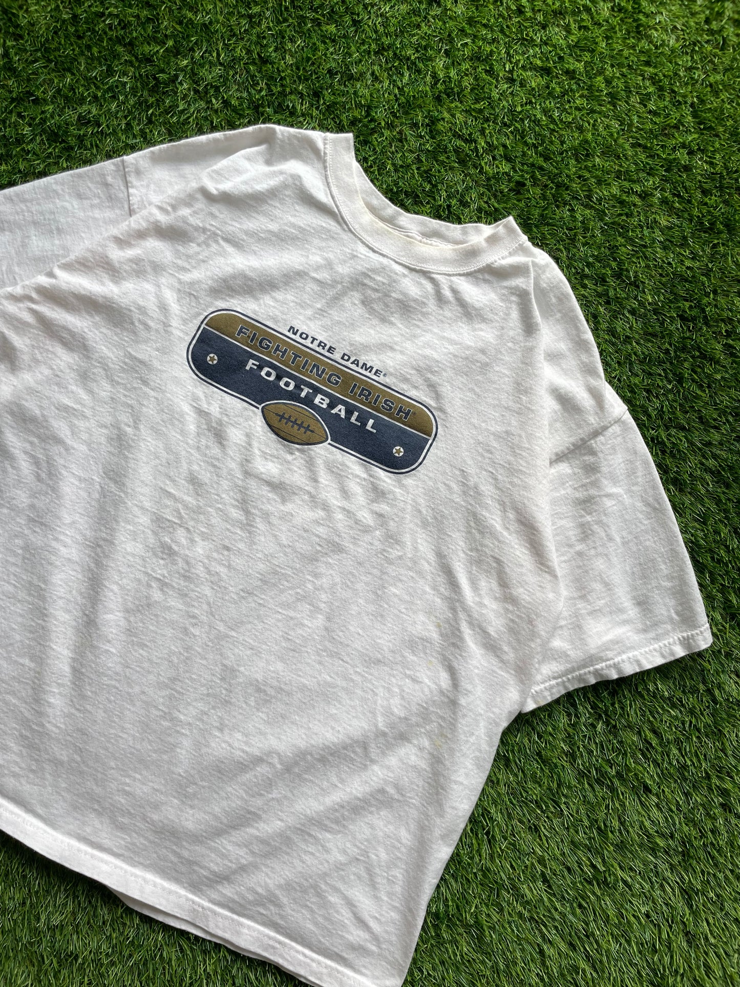 Vintage Notre Dame Football Adidas Tee XLarge
