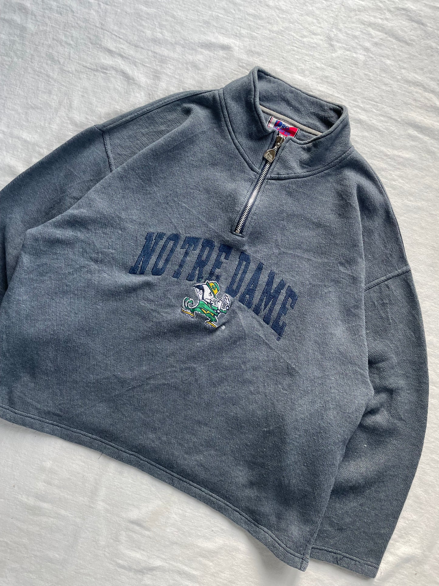 Vintage Notre Dame Quarter Zip XLarge