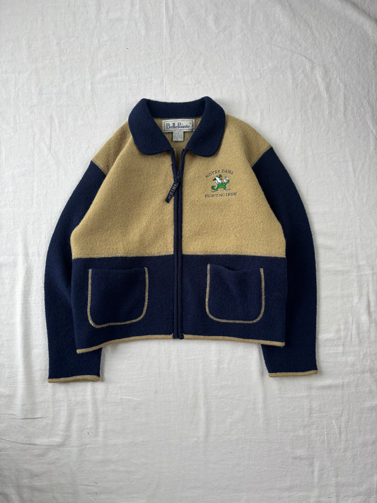 Vintage Notre Dame Zip Up Jacket Women’s Small